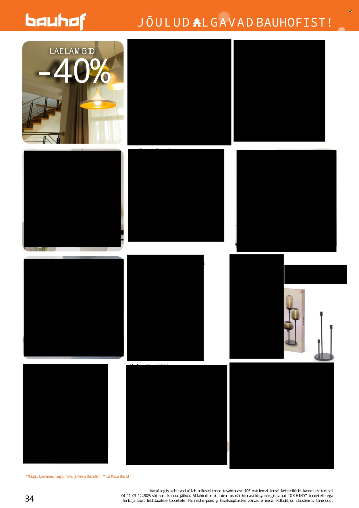 bauhof - Bauhof kliendileht - JÕULUD ALGAVAD BAUHOFIST! (4.11 - 31.12.2025) - page: 34