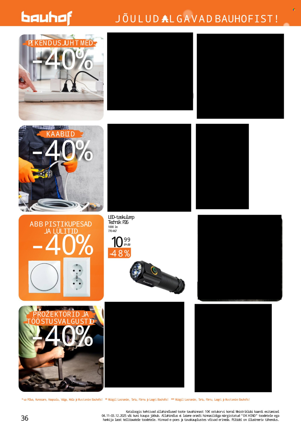 bauhof - Bauhof kliendileht - JÕULUD ALGAVAD BAUHOFIST! (4.11 - 31.12.2025) - page: 36
