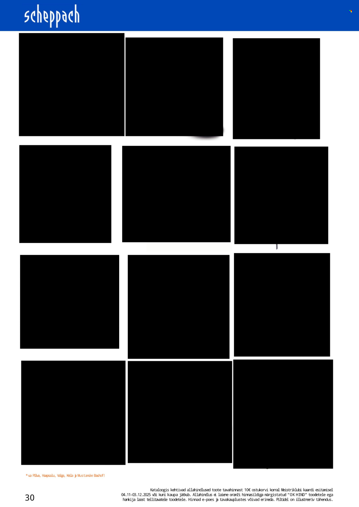 bauhof - Bauhof kliendileht - JÕULUD ALGAVAD BAUHOFIST! (4.11 - 31.12.2025) - page: 30