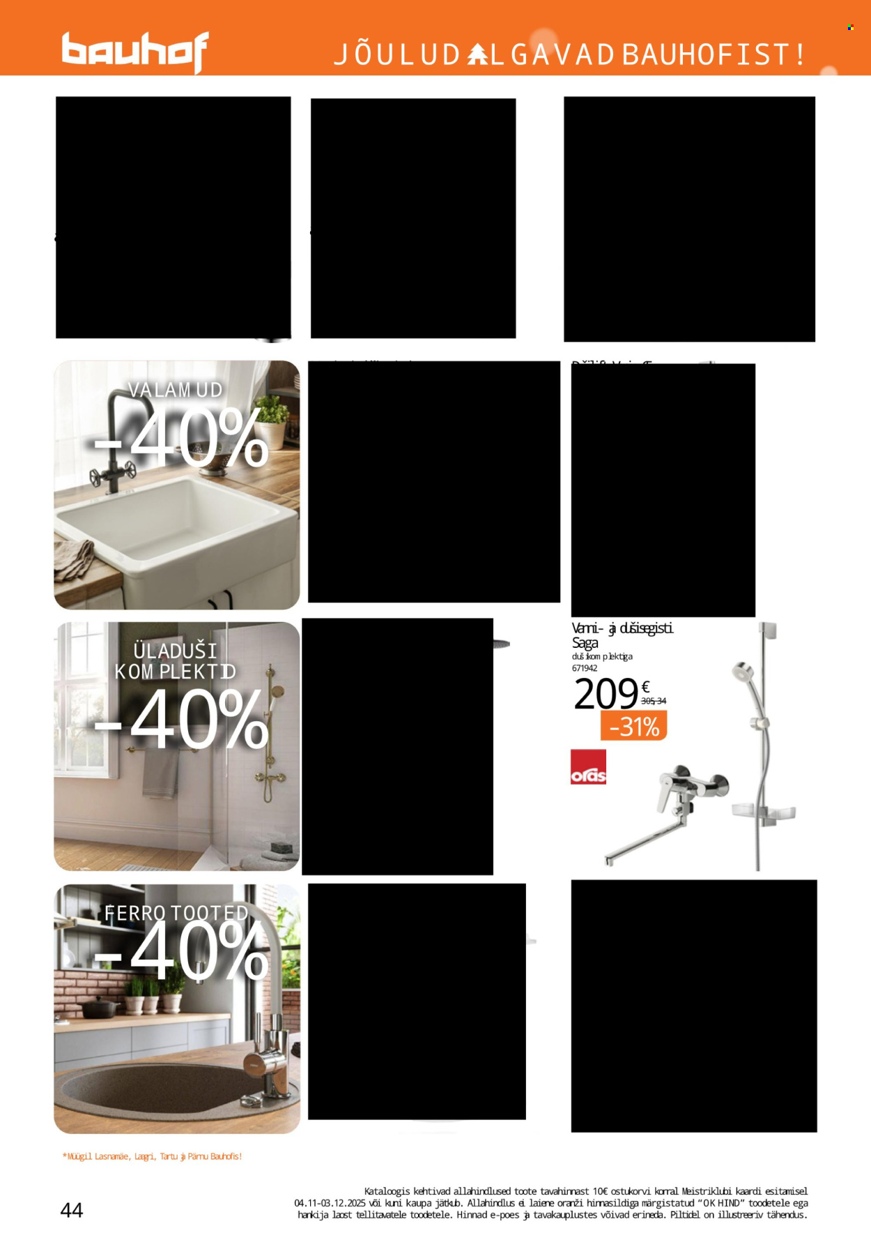 bauhof - Bauhof kliendileht - JÕULUD ALGAVAD BAUHOFIST! (4.11 - 31.12.2025) - page: 44