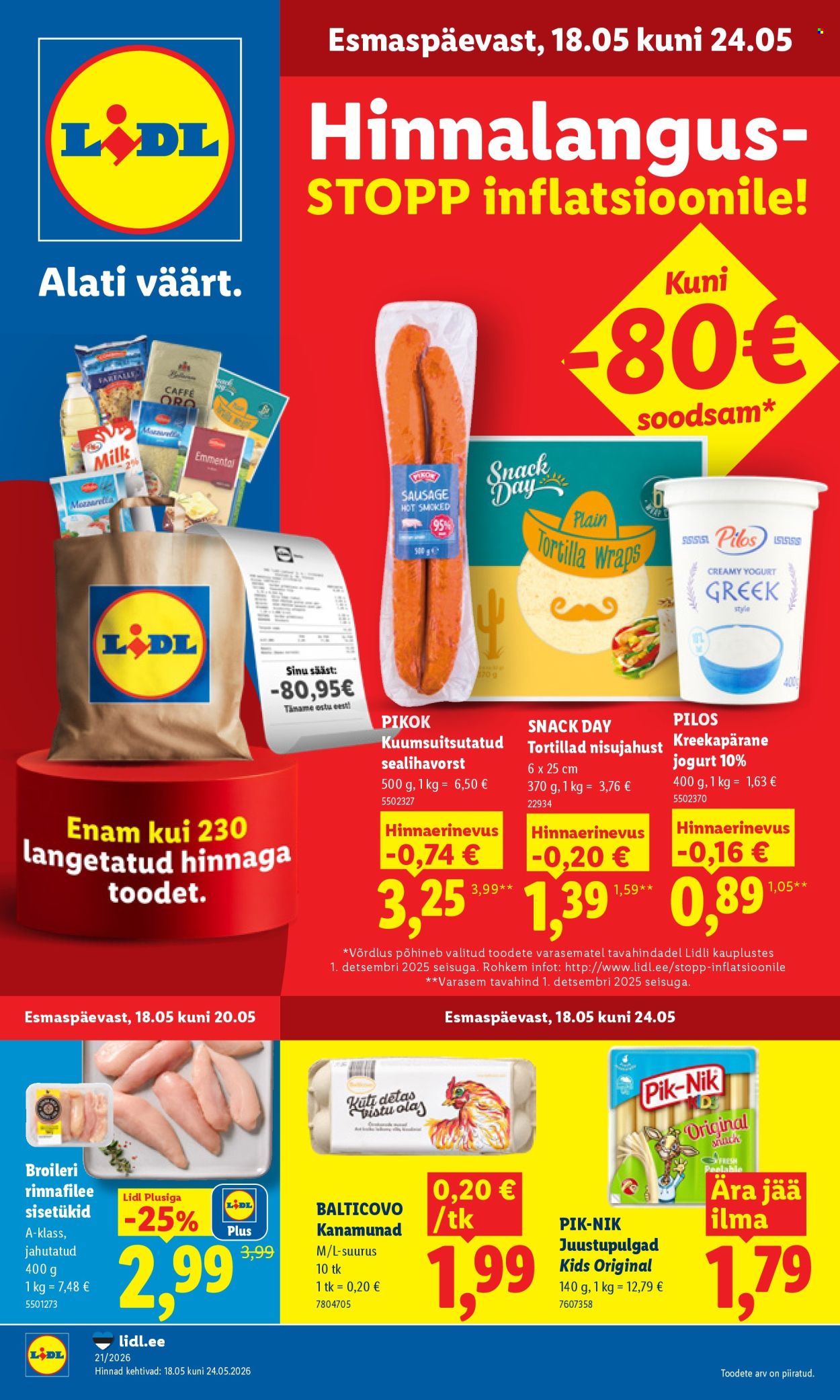 lidl - Lidl kliendileht - Kliendileht (18.05 - 24.05.2026)