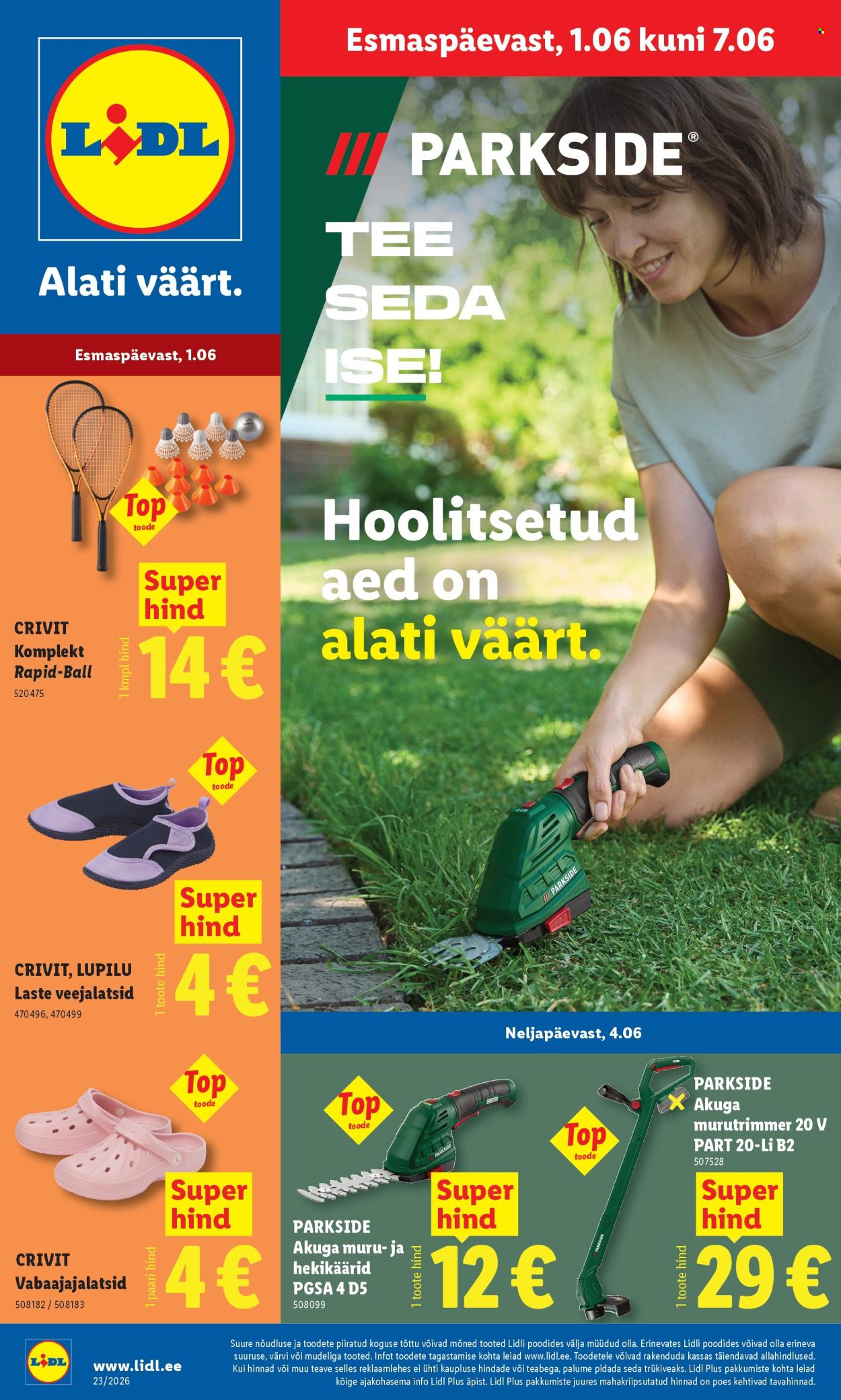 lidl - Lidl kliendileht - Tööstuskaupade pakkumised (1.06 - 7.06.2026) - page: 1