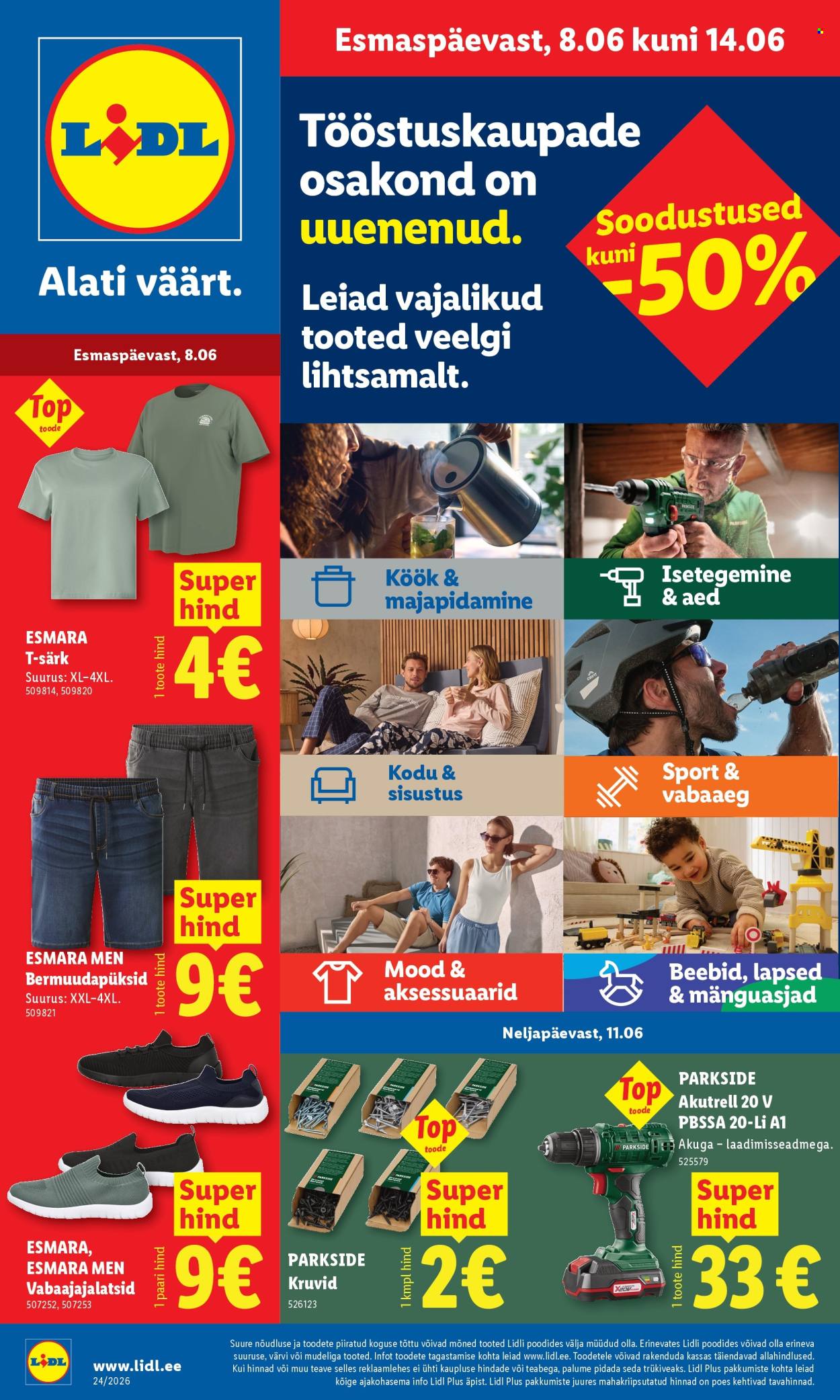 lidl - Lidl kliendileht - Tööstuskaupade pakkumised (8.06 - 14.06.2026)