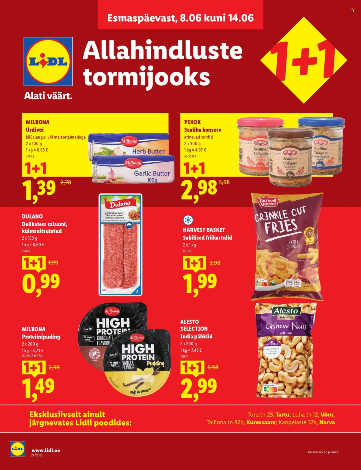 lidl - Lidl kliendileht - Allahindluste tormijooks (8.06 - 14.06.2026)