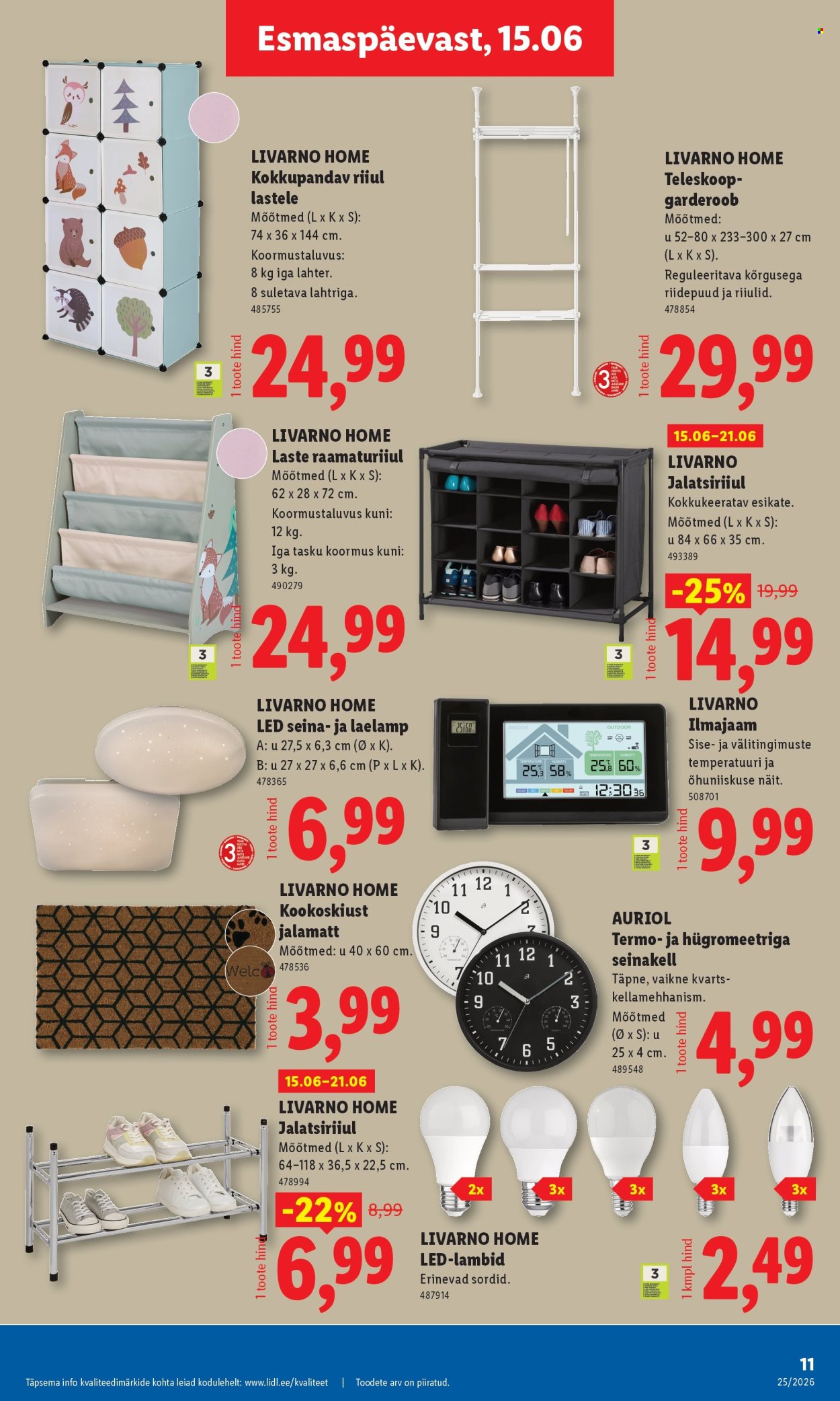 lidl - Lidl kliendileht - Tööstuskaupade pakkumised (15.06 - 21.06.2026) - page: 11