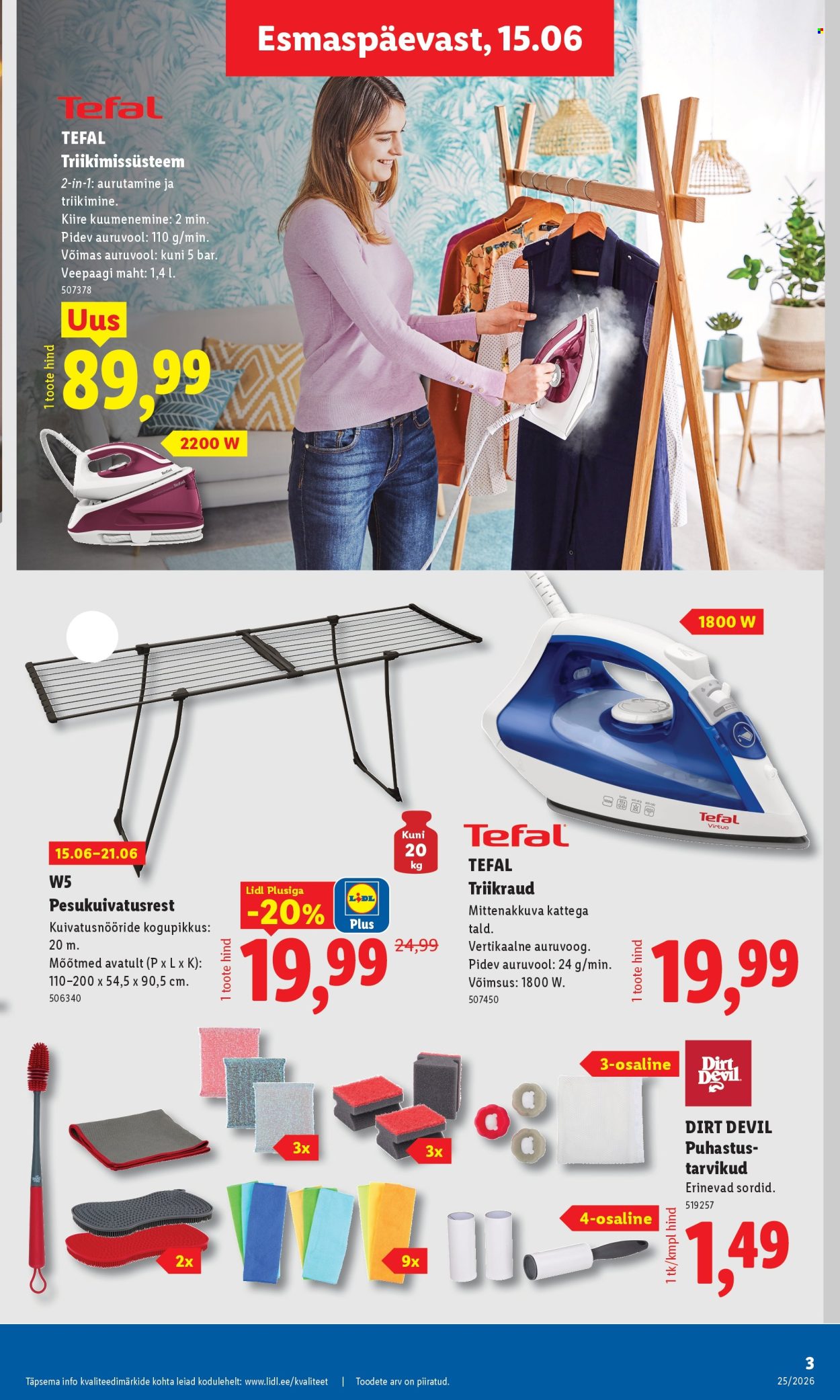 lidl - Lidl kliendileht - Tööstuskaupade pakkumised (15.06 - 21.06.2026) - page: 3