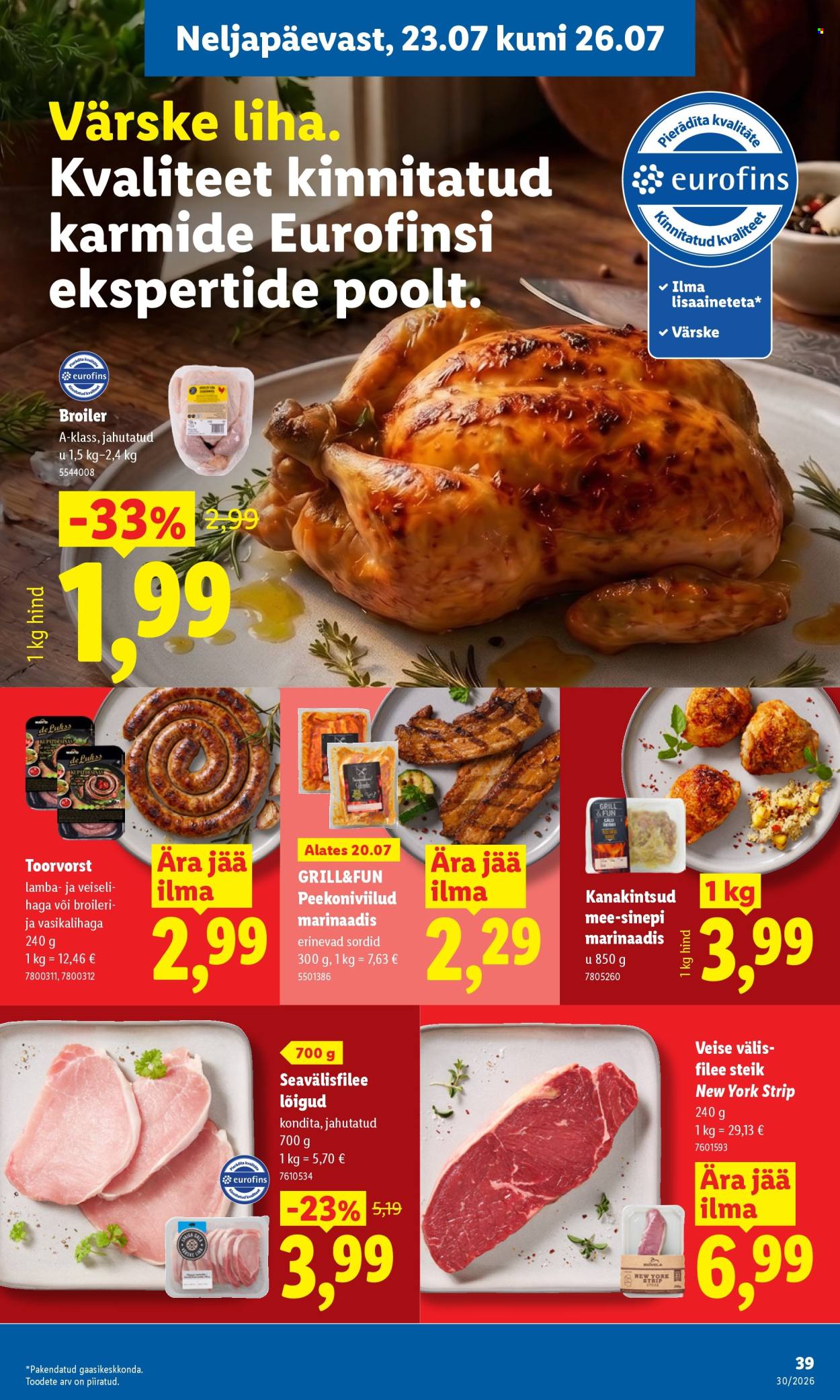 lidl - Lidl kliendileht (20.07 - 26.07.2026) - page: 39