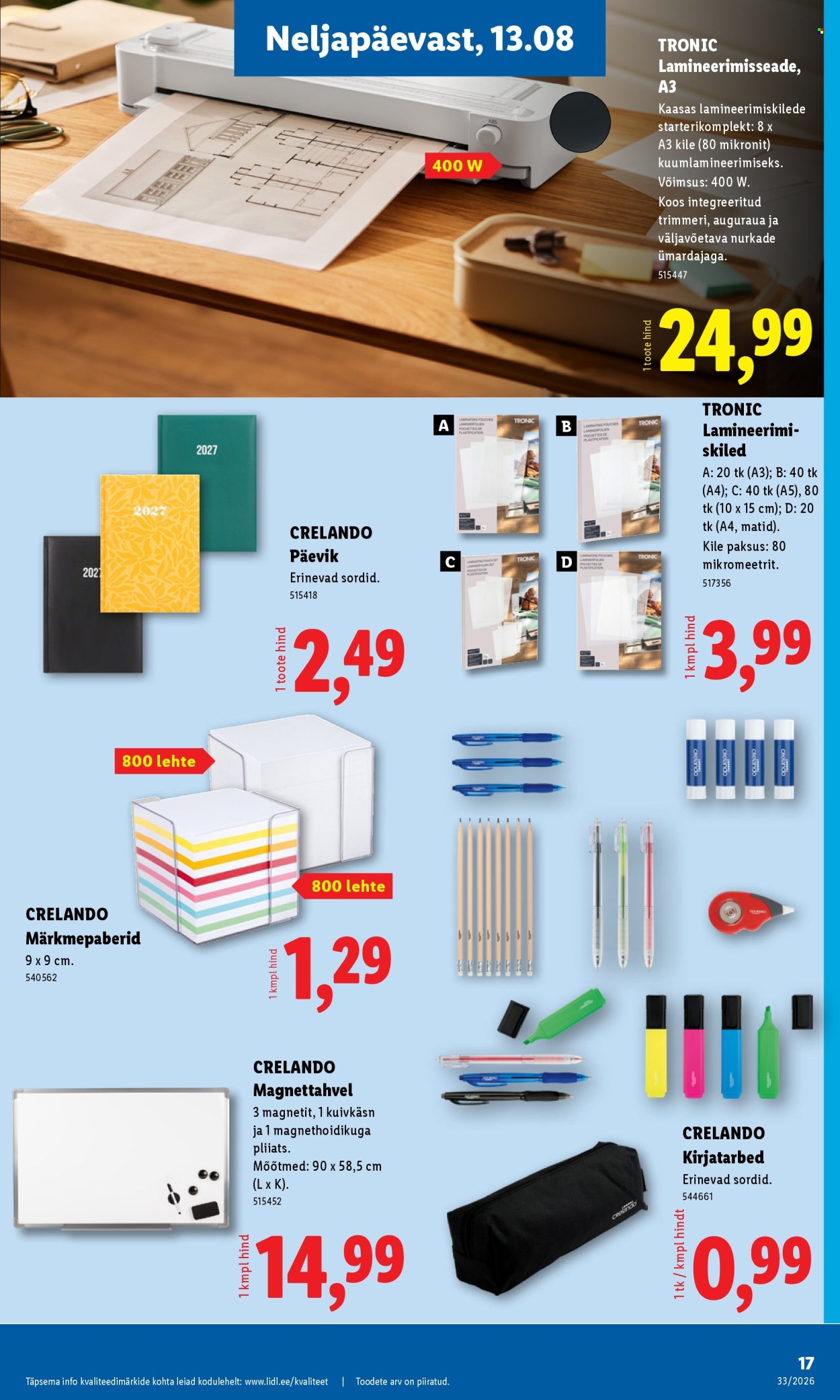 lidl - Lidl kliendileht (10.08 - 16.08.2026) - page: 17