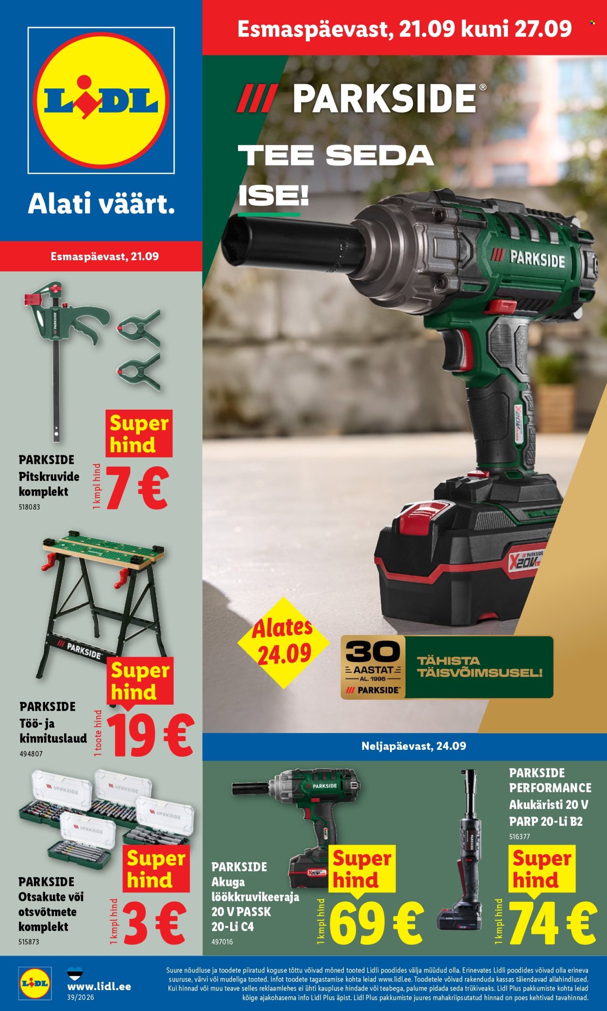 lidl - Lidl kliendileht (21.09 - 27.09.2026)