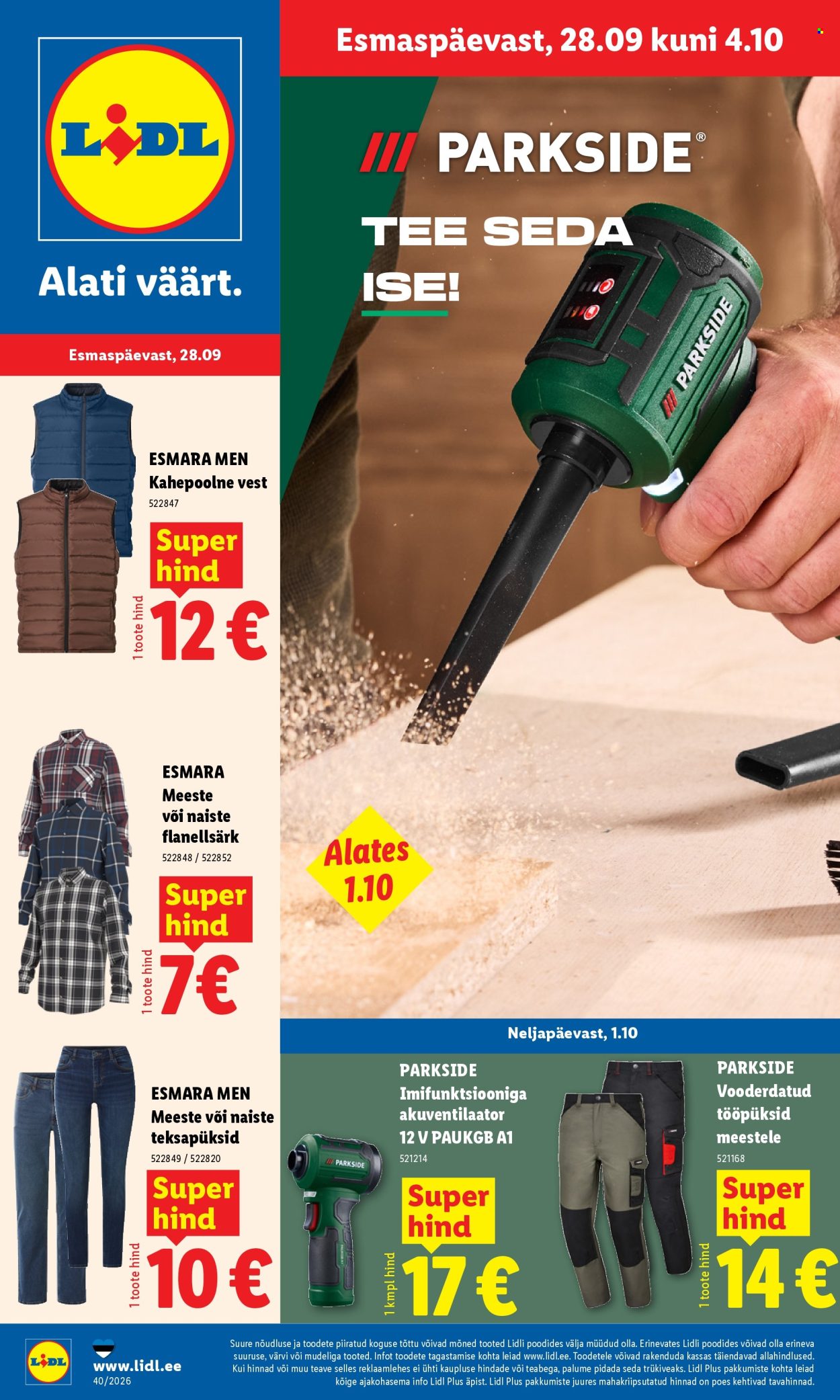 lidl - Lidl kliendileht (28.09 - 4.10.2026)