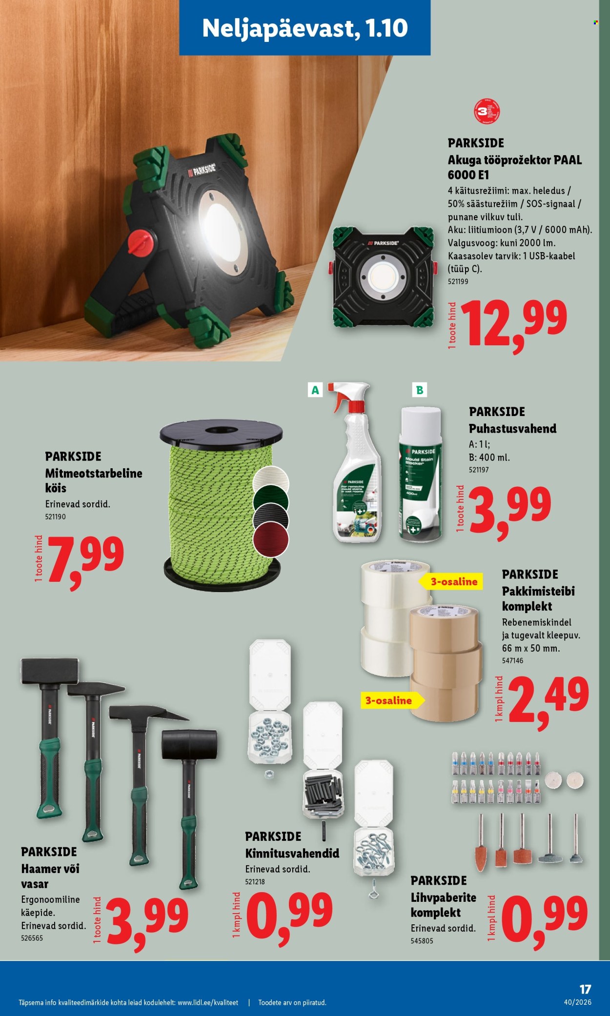 lidl - Lidl kliendileht (28.09 - 4.10.2026) - page: 17