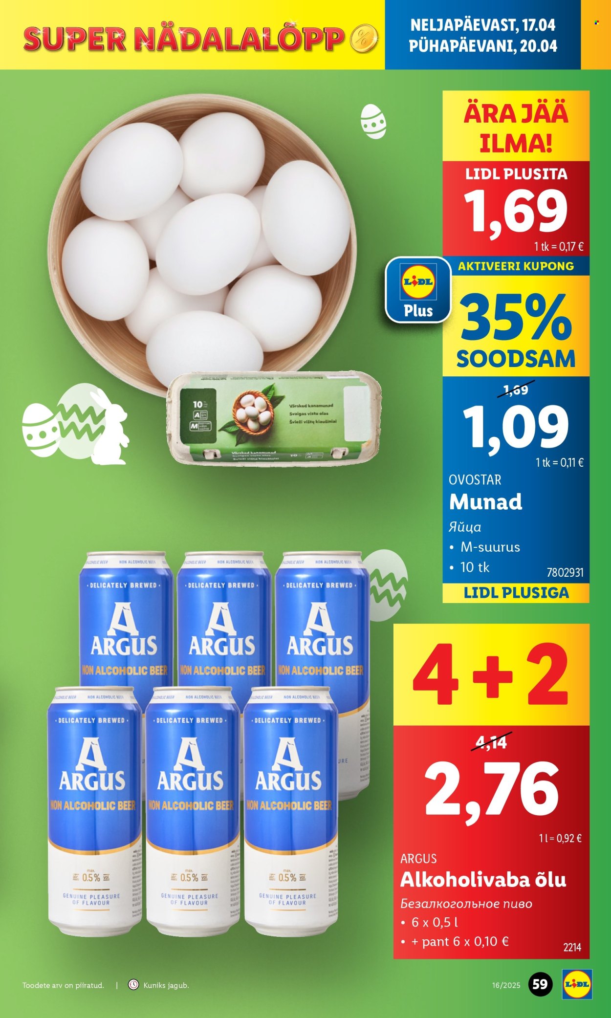 lidl - Lidl kliendileht - kliendileht (14.04 - 20.04.2025) - page: 59 lidl - Lidl kliendileht - kliendileht (14.04 - 20.04.2025) - page: 59
