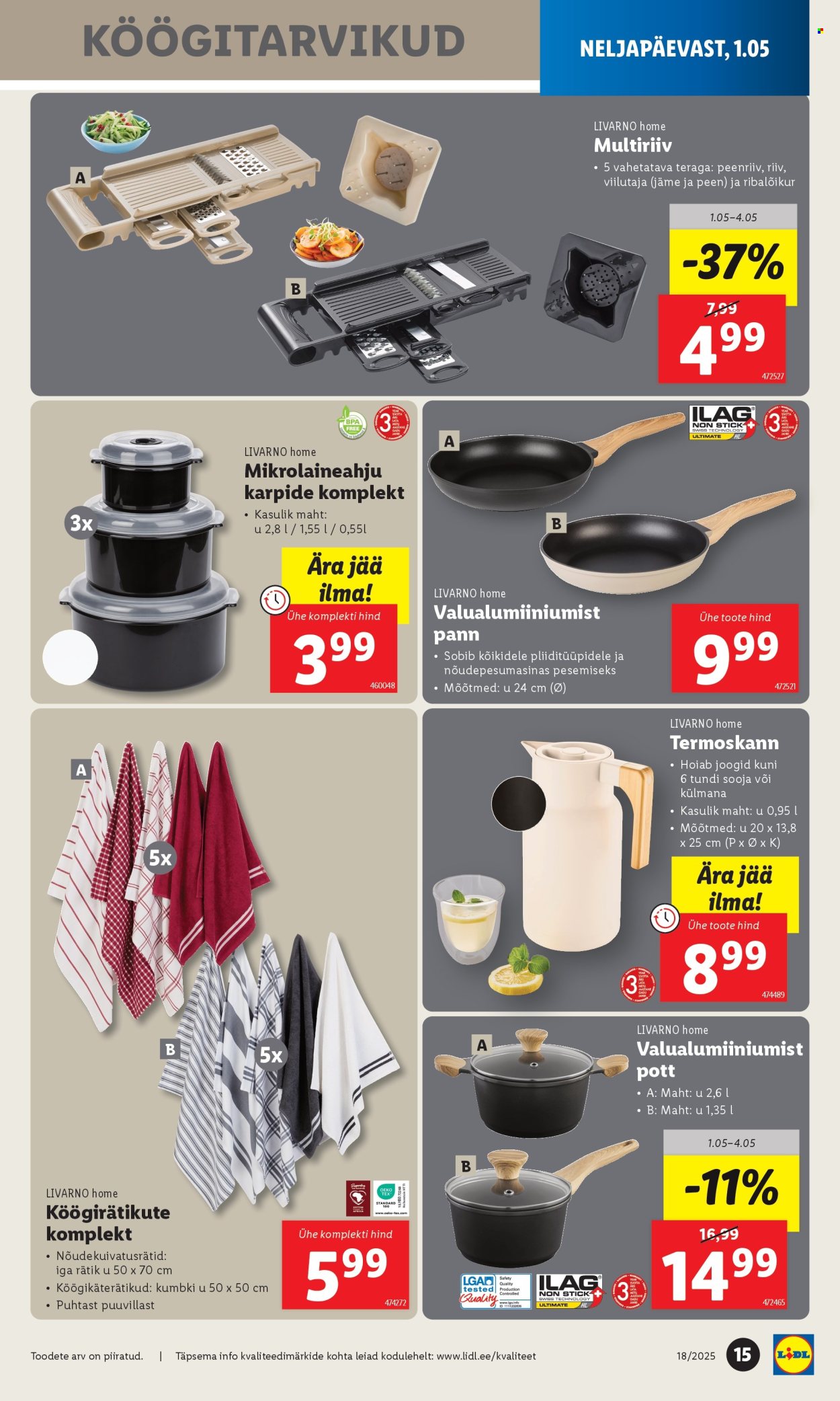 lidl - Lidl kliendileht - Tööstuskaupade pakkumised (28.04 - 4.05.2025) - page: 15