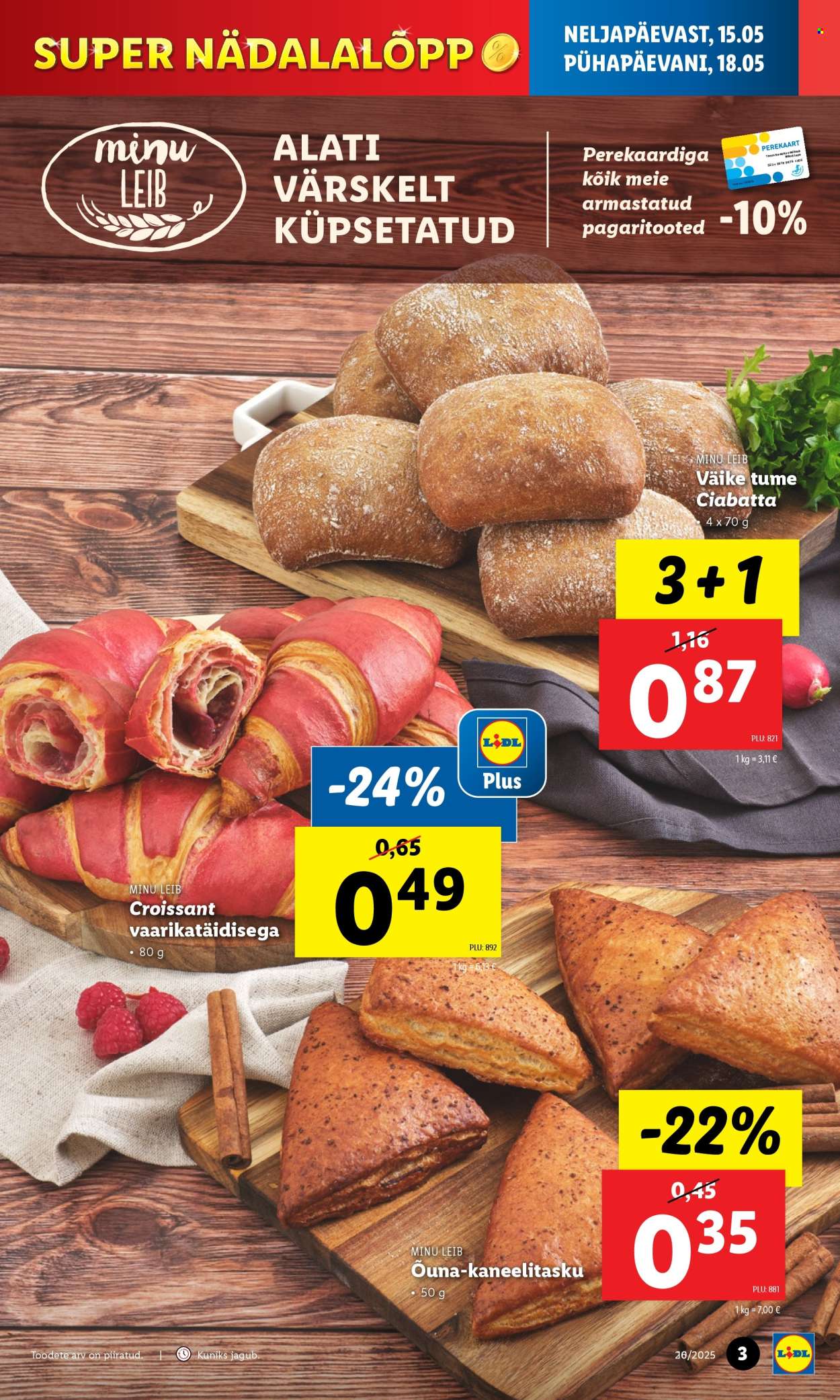 lidl - Lidl kliendileht - Nädalalõpu pakkumised (15.05 - 18.05.2025) - page: 3 lidl - Lidl kliendileht - Nädalalõpu pakkumised (15.05 - 18.05.2025) - page: 3