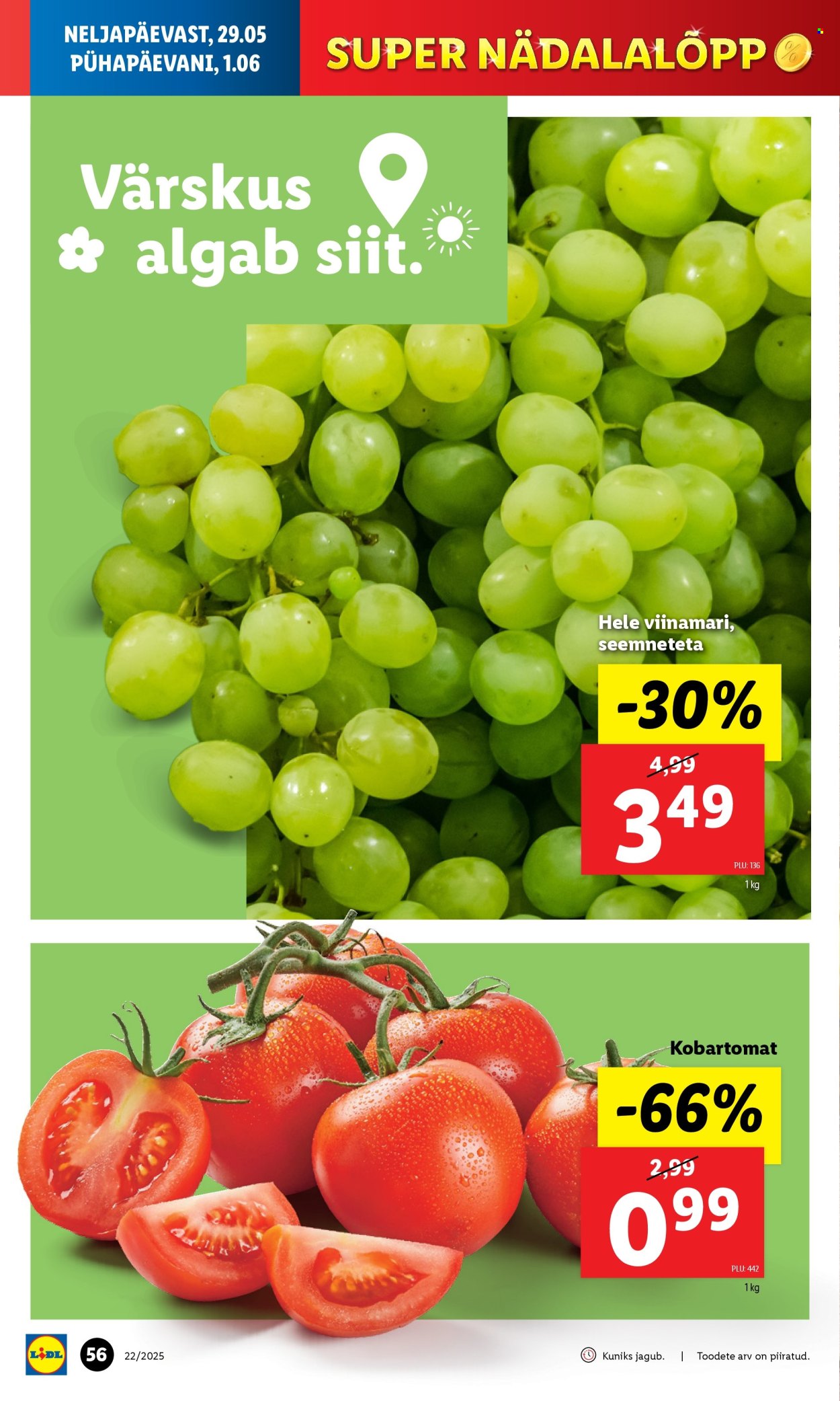 lidl - Lidl kliendileht - Kliendileht (26.05 - 1.06.2025) - page: 56 lidl - Lidl kliendileht - Kliendileht (26.05 - 1.06.2025) - page: 56