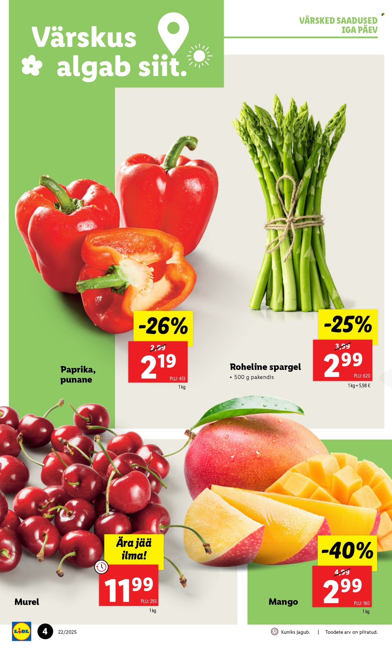 lidl - Lidl kliendileht - Kliendileht (26.05 - 1.06.2025) - page: 4 lidl - Lidl kliendileht - Kliendileht (26.05 - 1.06.2025) - page: 4