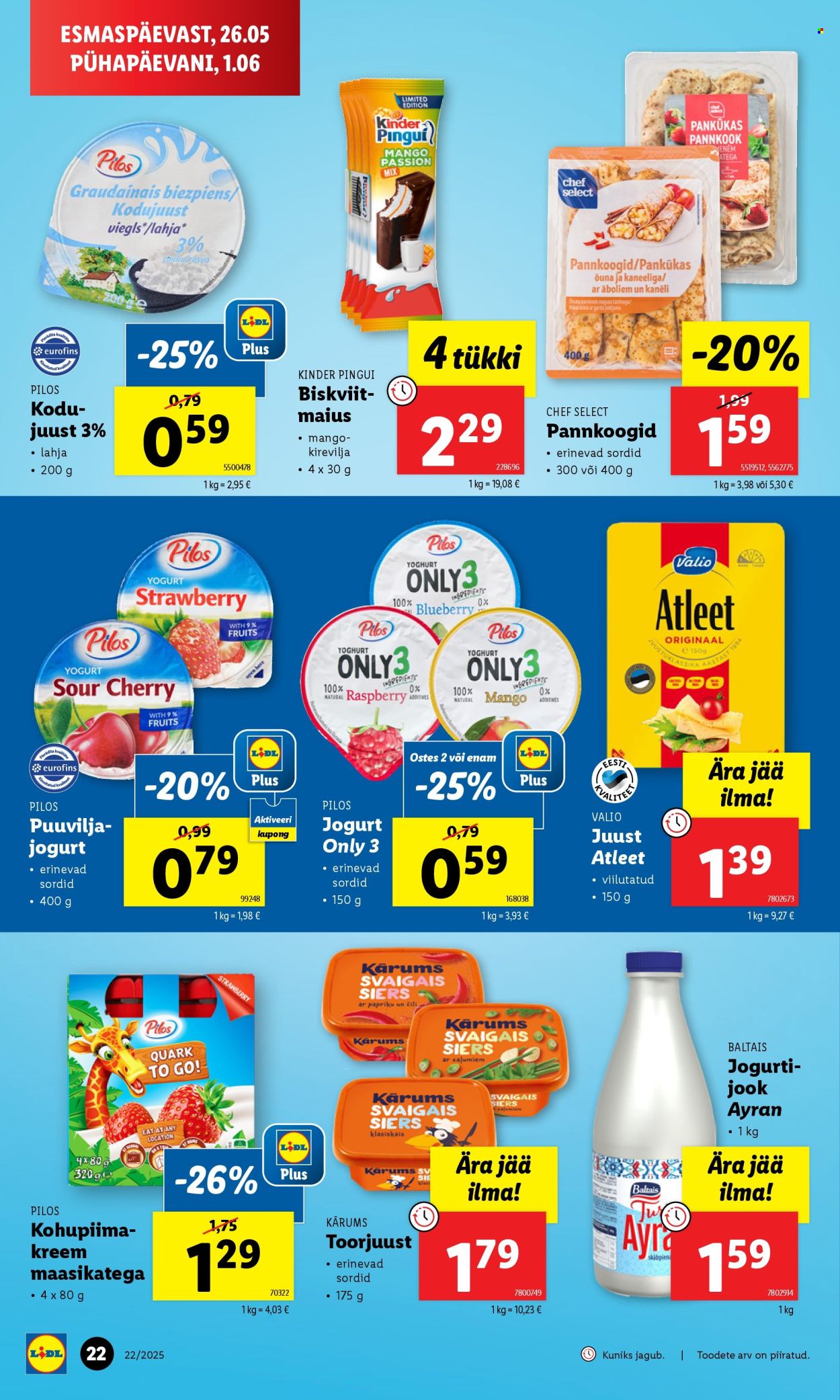 lidl - Lidl kliendileht - Kliendileht (26.05 - 1.06.2025) - page: 22 lidl - Lidl kliendileht - Kliendileht (26.05 - 1.06.2025) - page: 22