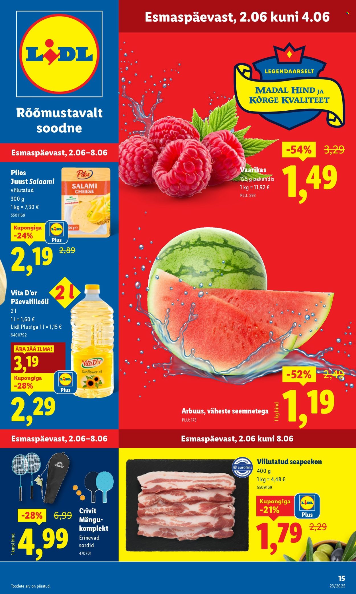 lidl - Lidl kliendileht - Kliendileht (5.06 - 8.06.2025) - page: 15 lidl - Lidl kliendileht - Kliendileht (5.06 - 8.06.2025) - page: 15