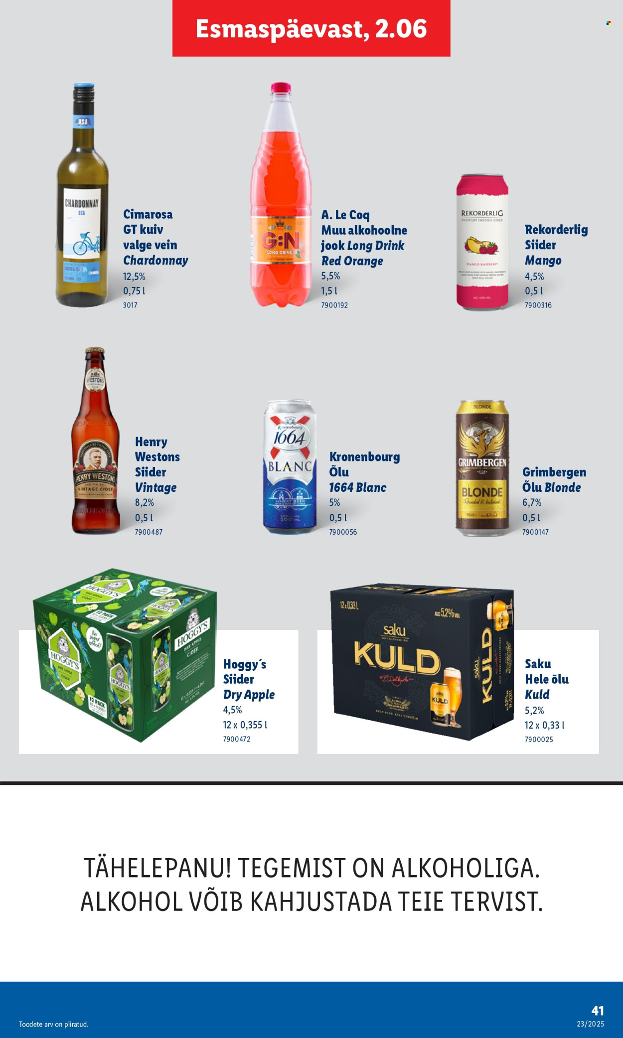 lidl - Lidl kliendileht - Kliendileht (5.06 - 8.06.2025) - page: 41 lidl - Lidl kliendileht - Kliendileht (5.06 - 8.06.2025) - page: 41