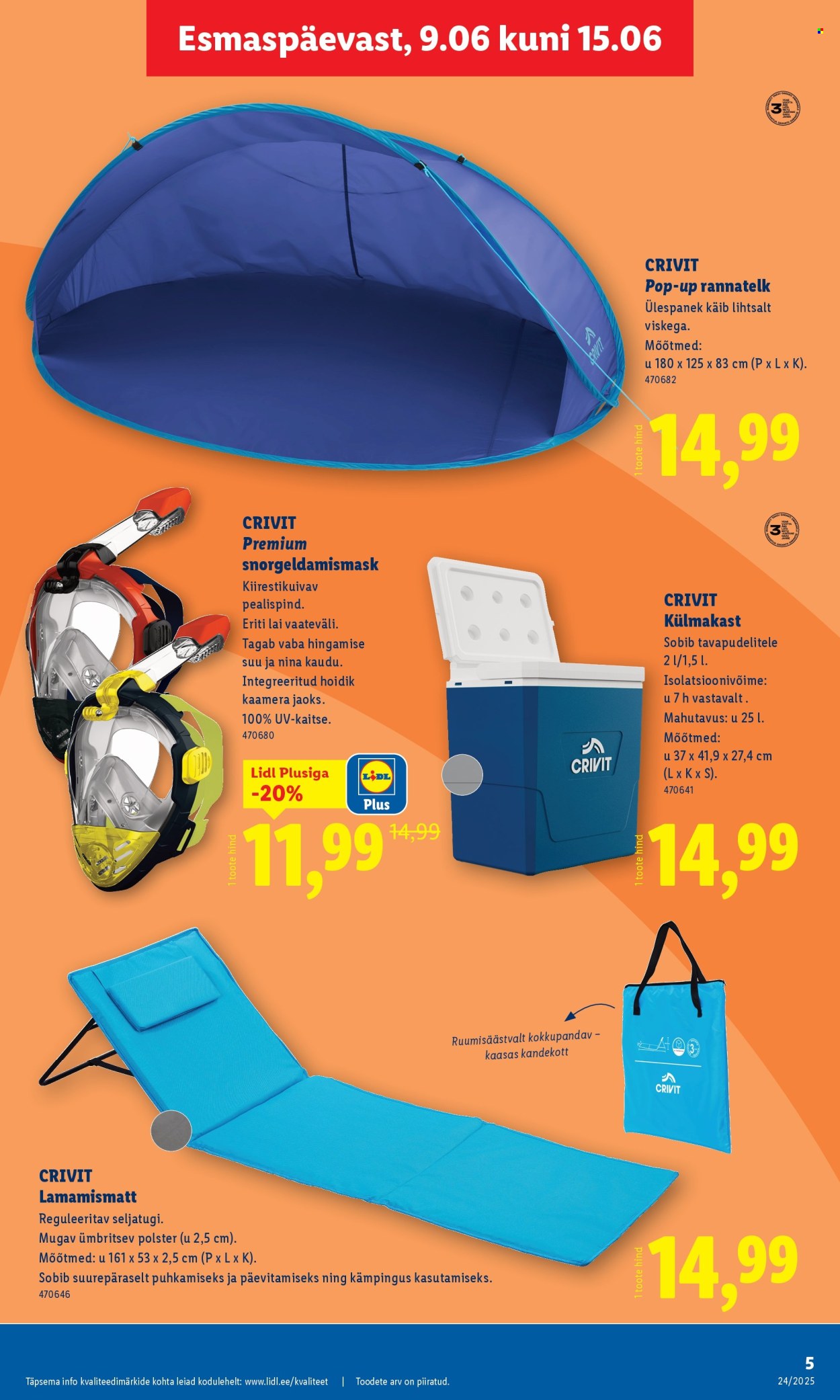 lidl - Lidl kliendileht - Tööstuskaupade pakkumised (9.06 - 15.06.2025) - page: 5