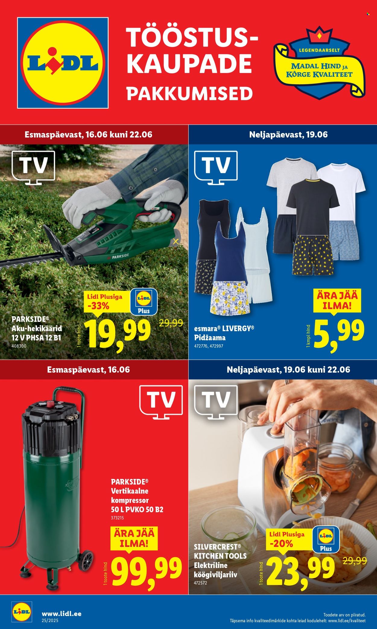 lidl - Lidl kliendileht - Tööstuskaupade pakkumised (16.06 - 22.06.2025)