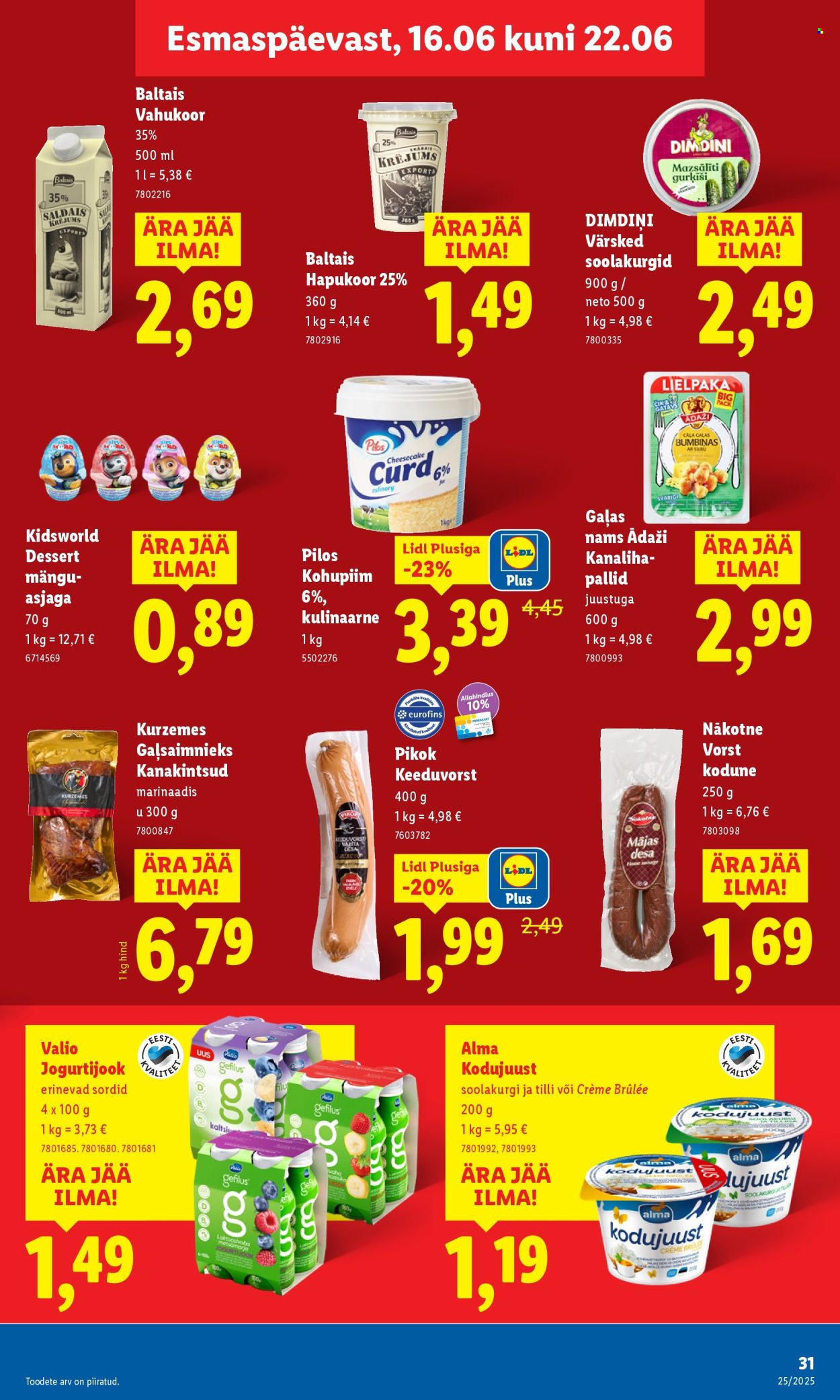 lidl - Lidl kliendileht - Nädalalõpu pakkumised (19.06 - 22.06.2025) - page: 31 lidl - Lidl kliendileht - Nädalalõpu pakkumised (19.06 - 22.06.2025) - page: 31