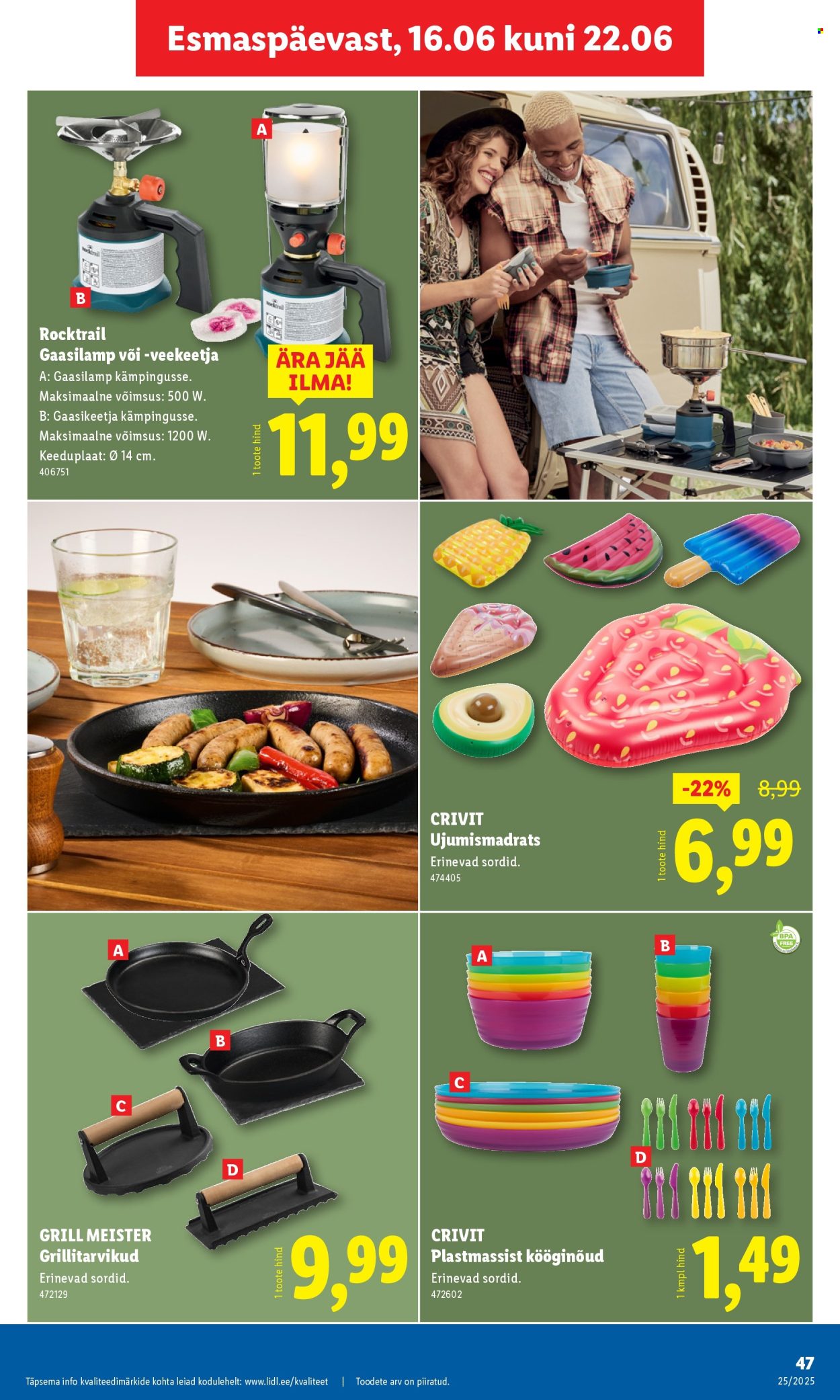 lidl - Lidl kliendileht - Nädalalõpu pakkumised (19.06 - 22.06.2025) - page: 47 lidl - Lidl kliendileht - Nädalalõpu pakkumised (19.06 - 22.06.2025) - page: 47