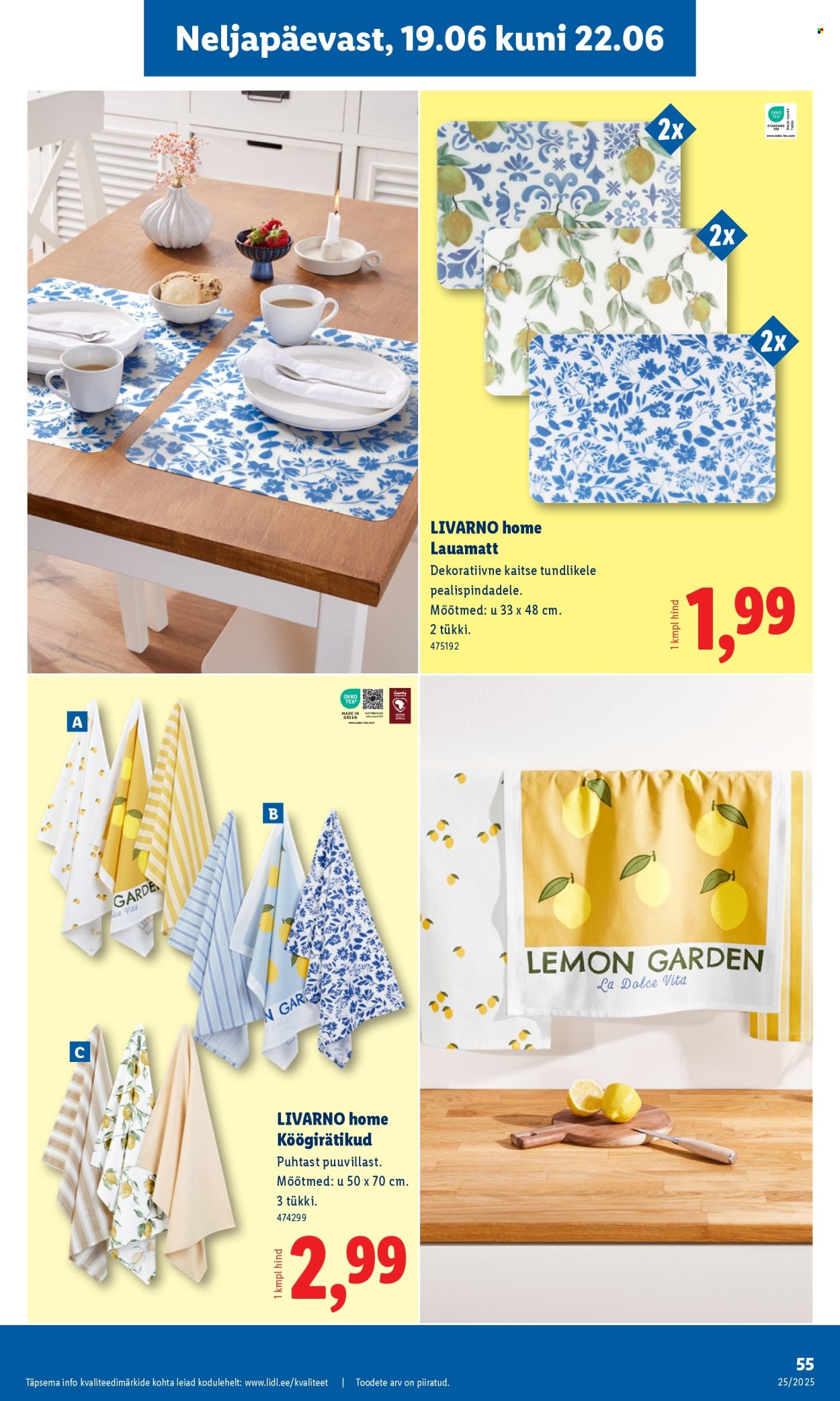 lidl - Lidl kliendileht - Nädalalõpu pakkumised (19.06 - 22.06.2025) - page: 55 lidl - Lidl kliendileht - Nädalalõpu pakkumised (19.06 - 22.06.2025) - page: 55