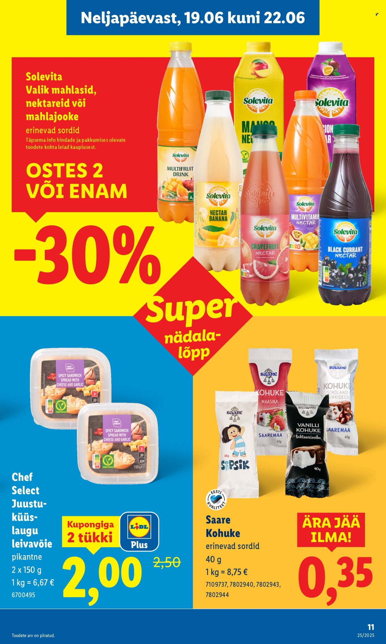 lidl - Lidl kliendileht - Nädalalõpu pakkumised (19.06 - 22.06.2025) - page: 11 lidl - Lidl kliendileht - Nädalalõpu pakkumised (19.06 - 22.06.2025) - page: 11