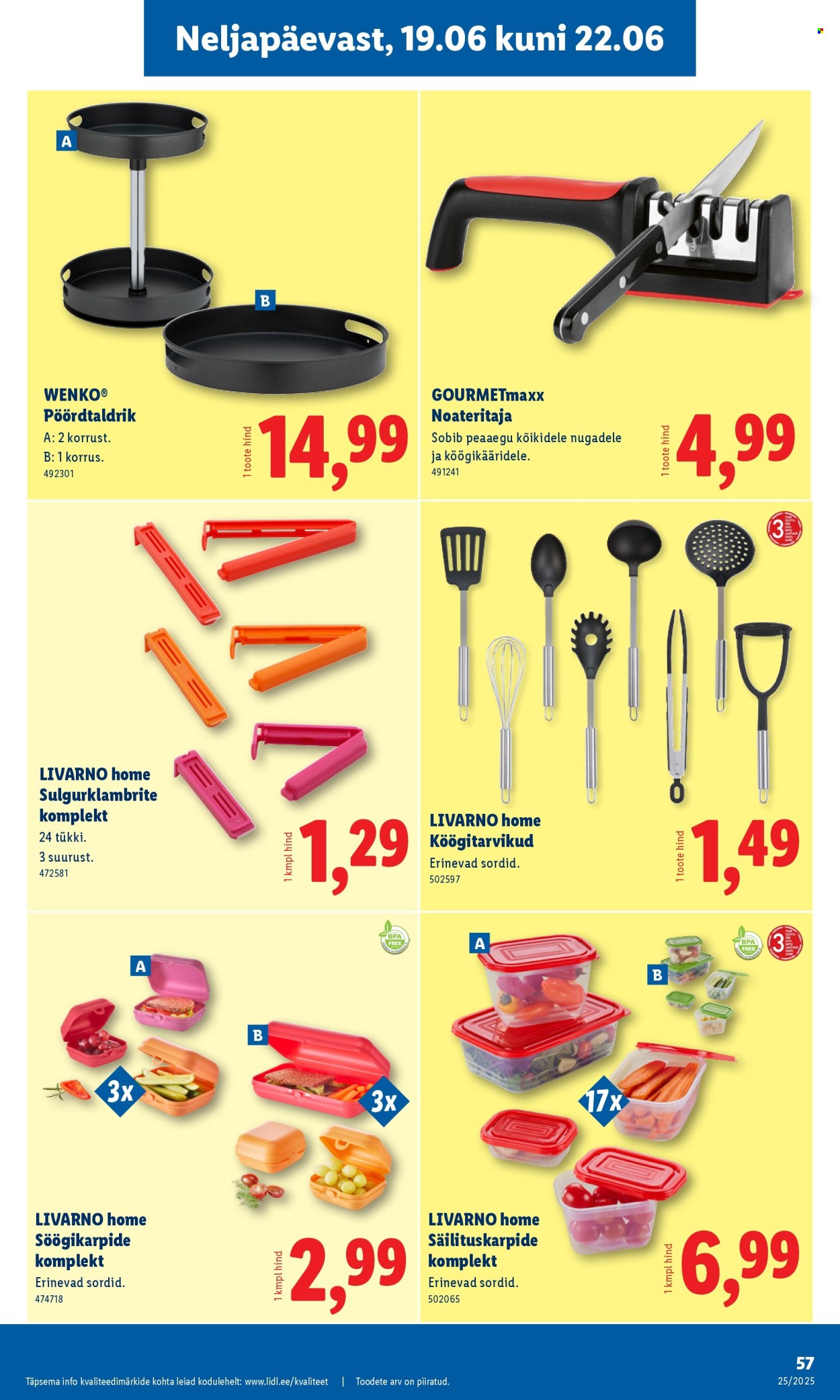 lidl - Lidl kliendileht - Nädalalõpu pakkumised (19.06 - 22.06.2025) - page: 57 lidl - Lidl kliendileht - Nädalalõpu pakkumised (19.06 - 22.06.2025) - page: 57