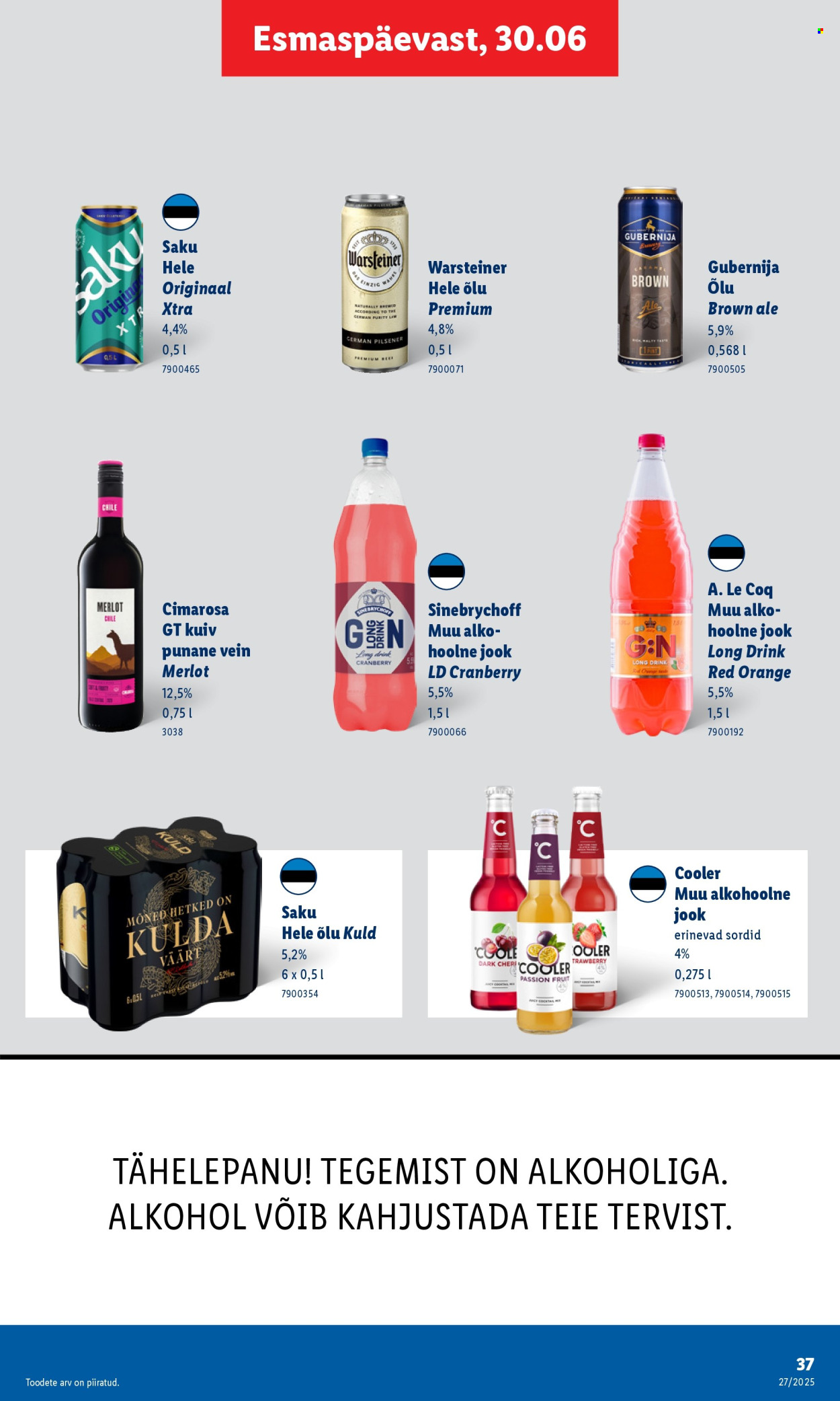 lidl - Lidl kliendileht - Nädalalõpu pakkumised (3.07 - 6.07.2025) - page: 37 lidl - Lidl kliendileht - Nädalalõpu pakkumised (3.07 - 6.07.2025) - page: 37