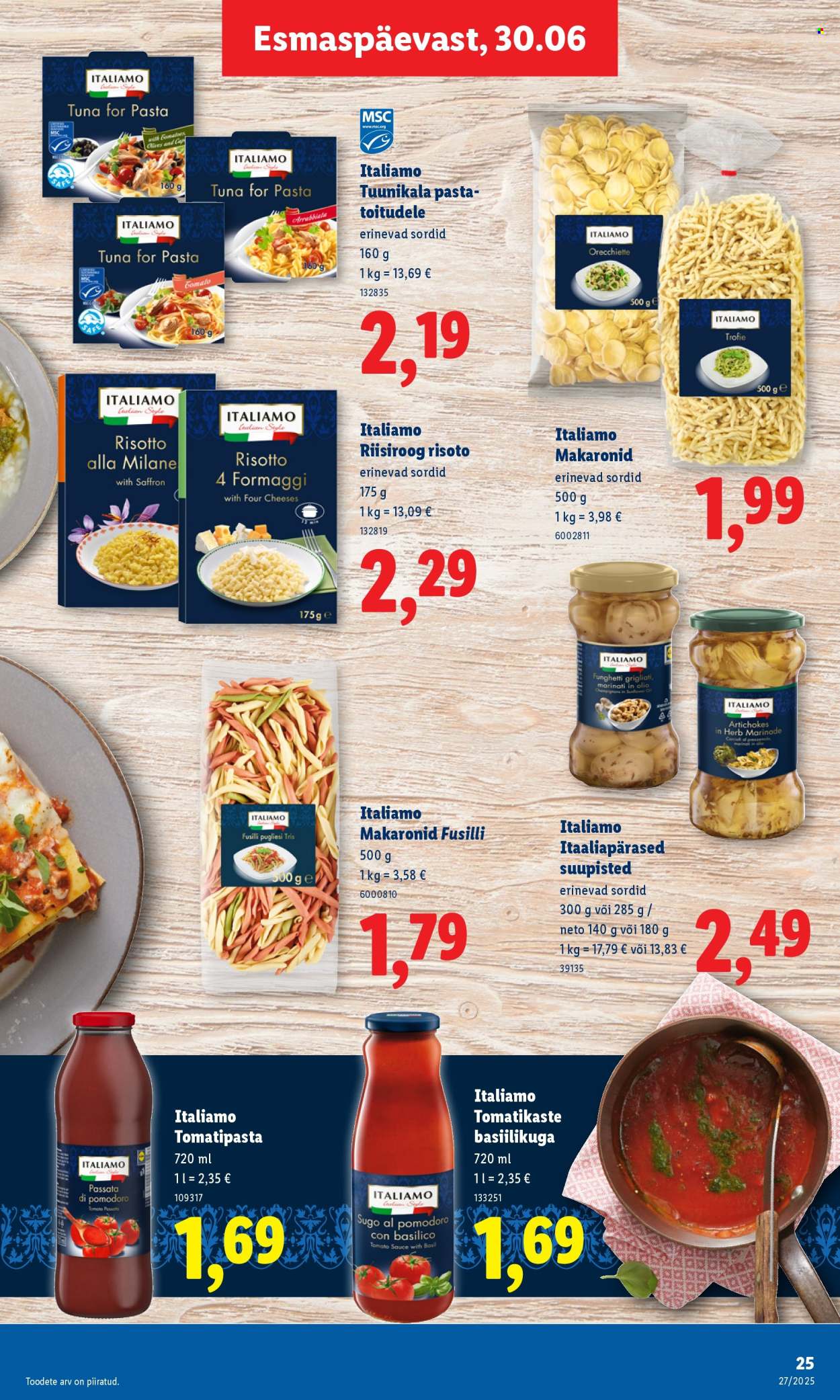 lidl - Lidl kliendileht - Nädalalõpu pakkumised (3.07 - 6.07.2025) - page: 25 lidl - Lidl kliendileht - Nädalalõpu pakkumised (3.07 - 6.07.2025) - page: 25