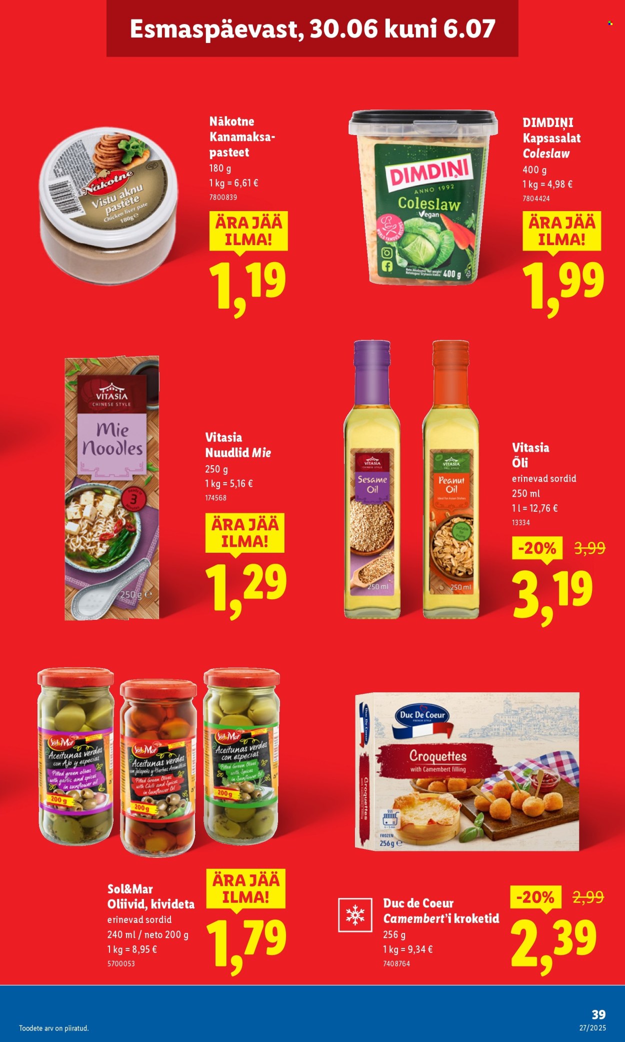 lidl - Lidl kliendileht - Nädalalõpu pakkumised (3.07 - 6.07.2025) - page: 39 lidl - Lidl kliendileht - Nädalalõpu pakkumised (3.07 - 6.07.2025) - page: 39