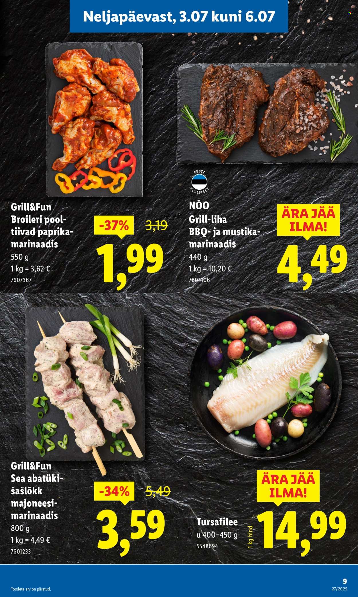 lidl - Lidl kliendileht - Nädalalõpu pakkumised (3.07 - 6.07.2025) - page: 9 lidl - Lidl kliendileht - Nädalalõpu pakkumised (3.07 - 6.07.2025) - page: 9