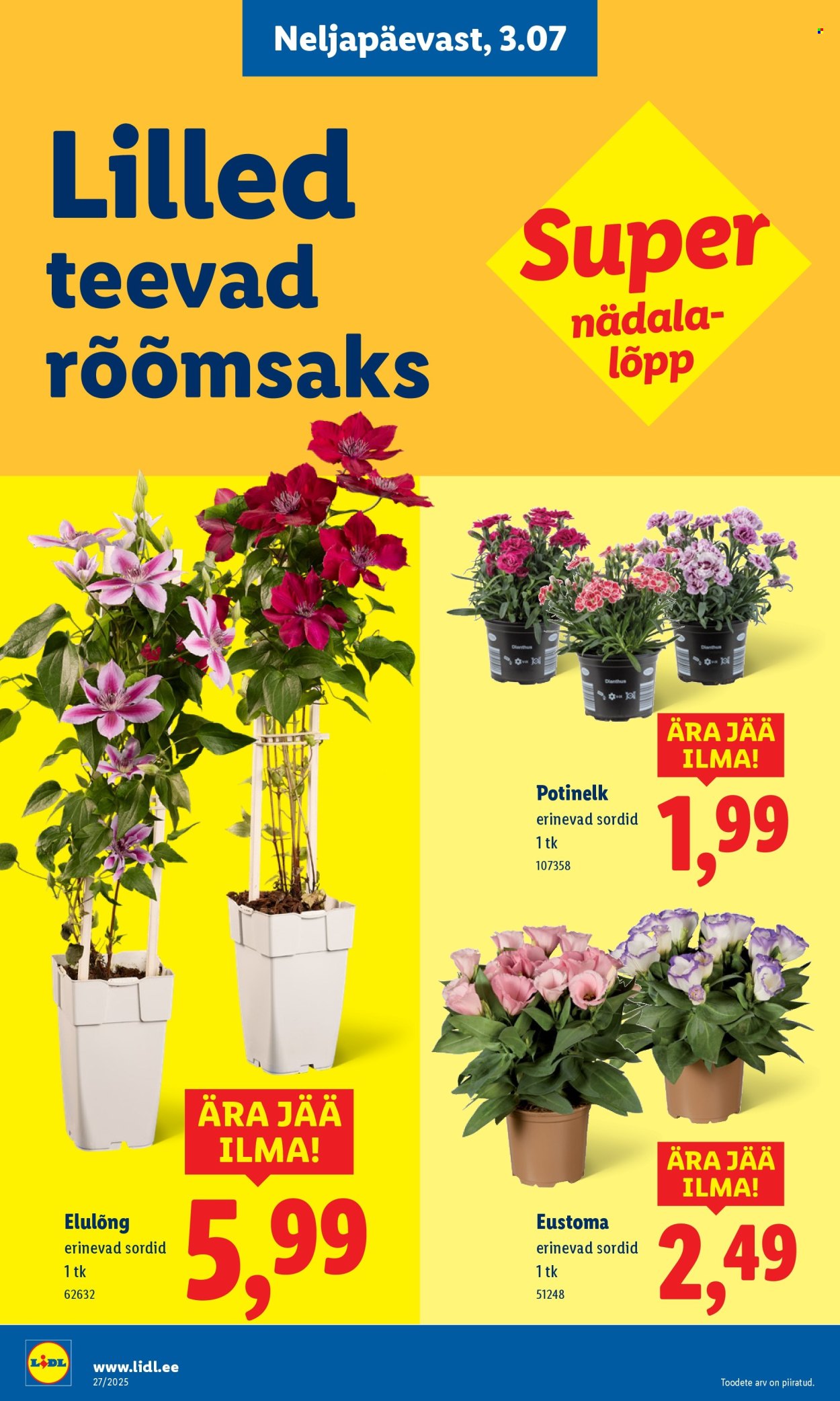 lidl - Lidl kliendileht - Nädalalõpu pakkumised (3.07 - 6.07.2025) - page: 6 lidl - Lidl kliendileht - Nädalalõpu pakkumised (3.07 - 6.07.2025) - page: 6