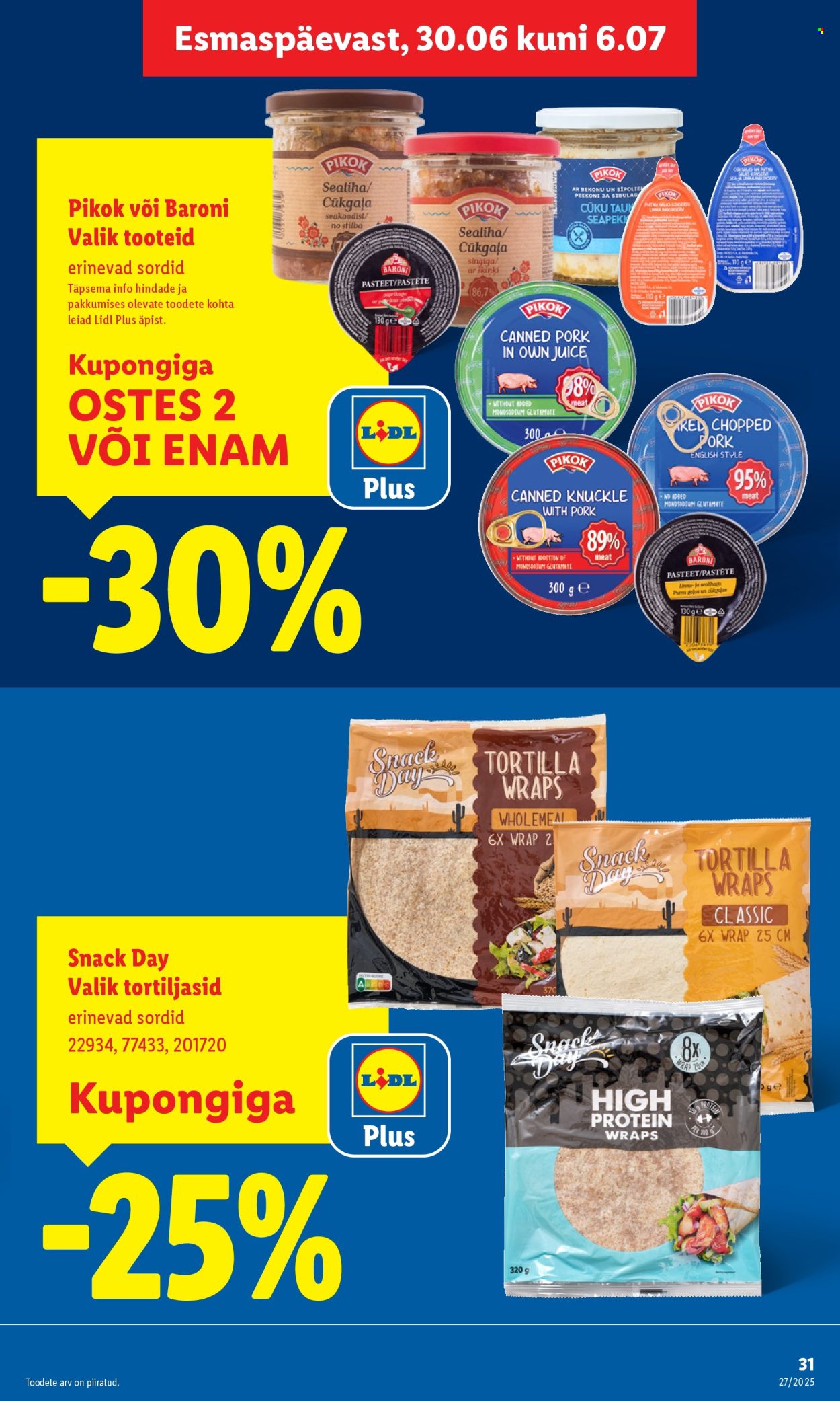 lidl - Lidl kliendileht - Nädalalõpu pakkumised (3.07 - 6.07.2025) - page: 31 lidl - Lidl kliendileht - Nädalalõpu pakkumised (3.07 - 6.07.2025) - page: 31