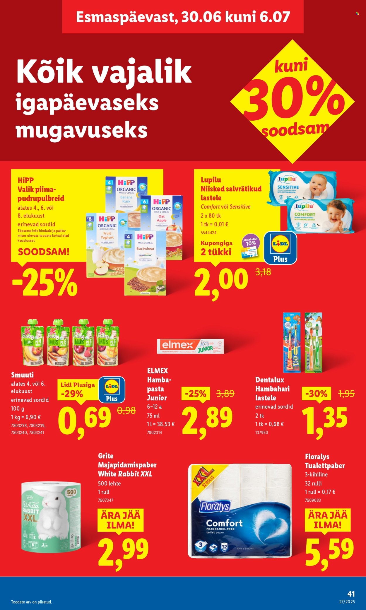 lidl - Lidl kliendileht - Nädalalõpu pakkumised (3.07 - 6.07.2025) - page: 41 lidl - Lidl kliendileht - Nädalalõpu pakkumised (3.07 - 6.07.2025) - page: 41