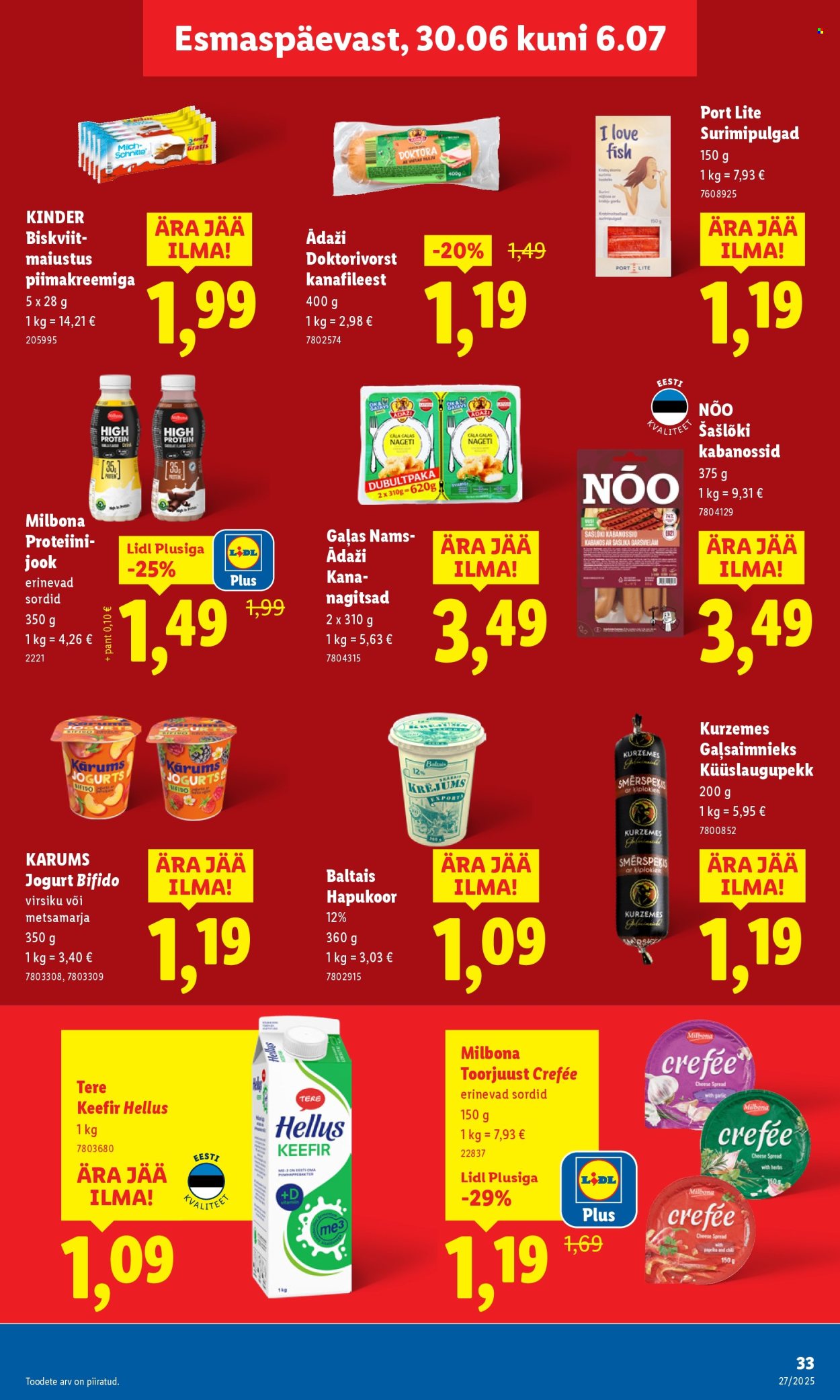 lidl - Lidl kliendileht - Nädalalõpu pakkumised (3.07 - 6.07.2025) - page: 33 lidl - Lidl kliendileht - Nädalalõpu pakkumised (3.07 - 6.07.2025) - page: 33