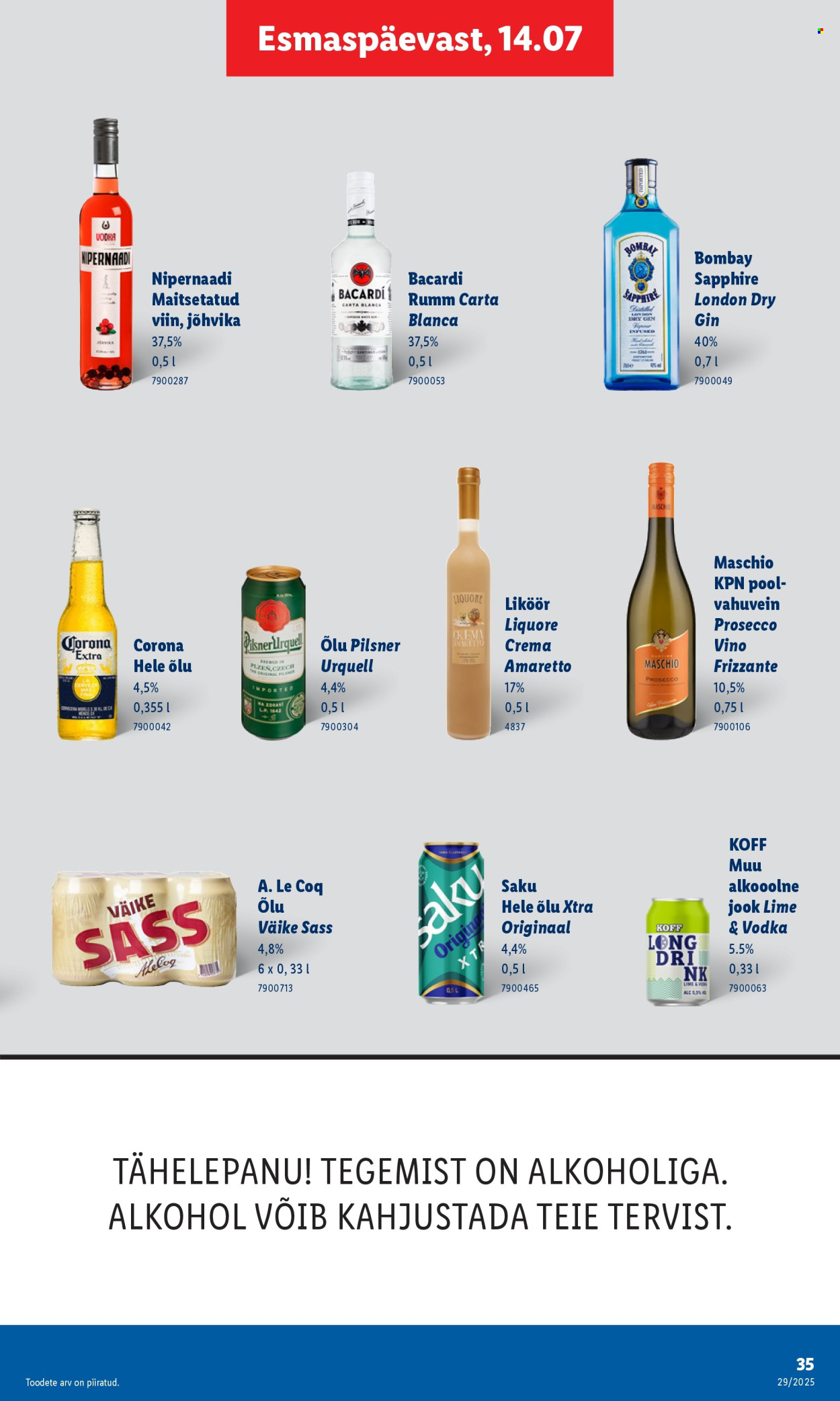 lidl - Lidl kliendileht - Kliendileht (14.07 - 20.07.2025) - page: 35 lidl - Lidl kliendileht - Kliendileht (14.07 - 20.07.2025) - page: 35