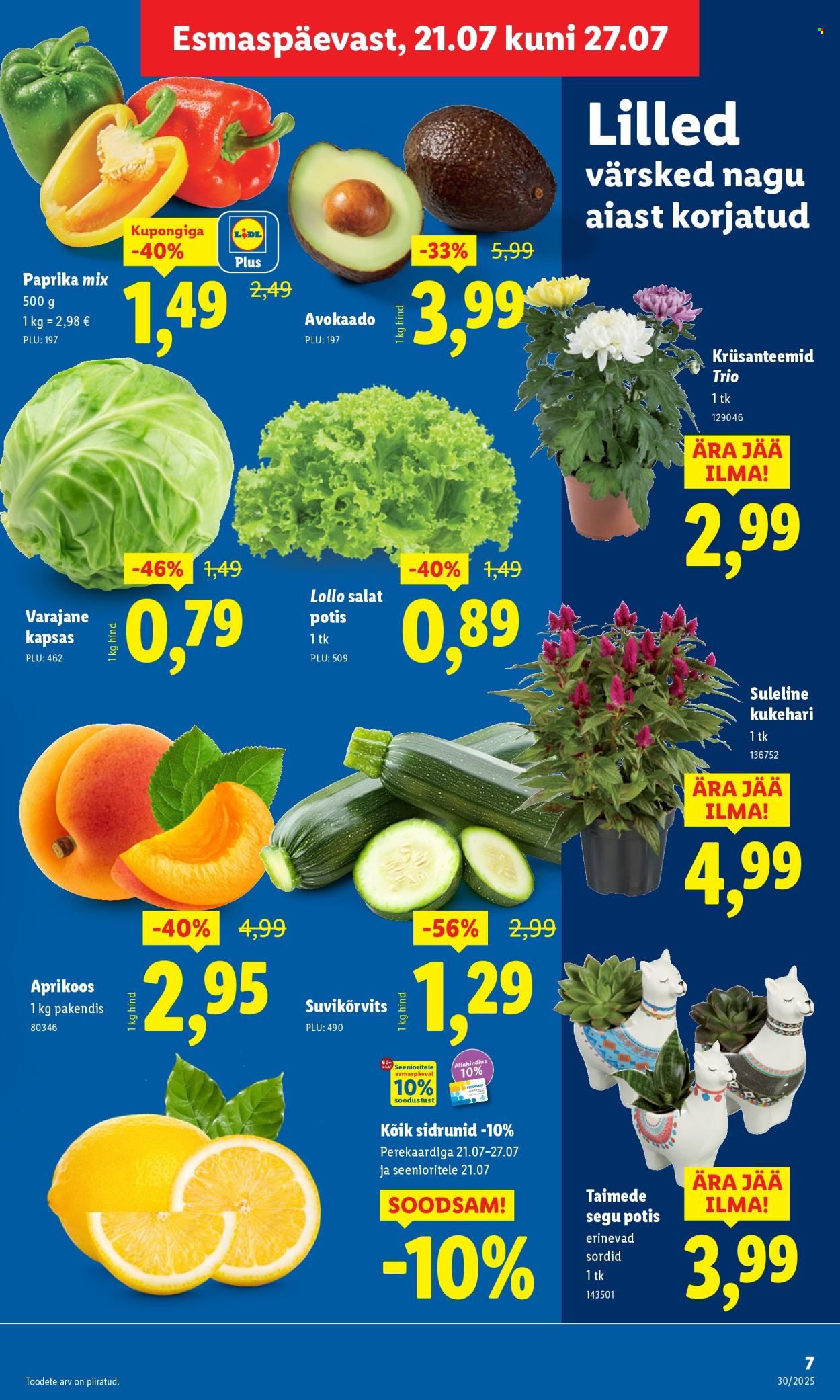 lidl - Lidl kliendileht - Nädalalõpu pakkumised (24.07 - 27.07.2025) - page: 7 lidl - Lidl kliendileht - Nädalalõpu pakkumised (24.07 - 27.07.2025) - page: 7