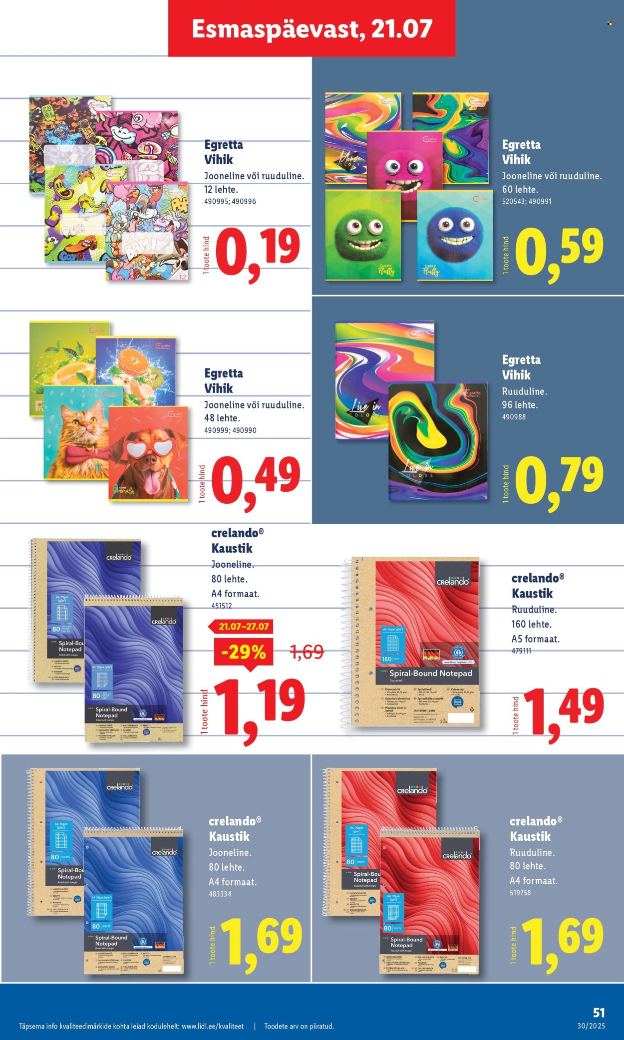 lidl - Lidl kliendileht - Nädalalõpu pakkumised (24.07 - 27.07.2025) - page: 51 lidl - Lidl kliendileht - Nädalalõpu pakkumised (24.07 - 27.07.2025) - page: 51
