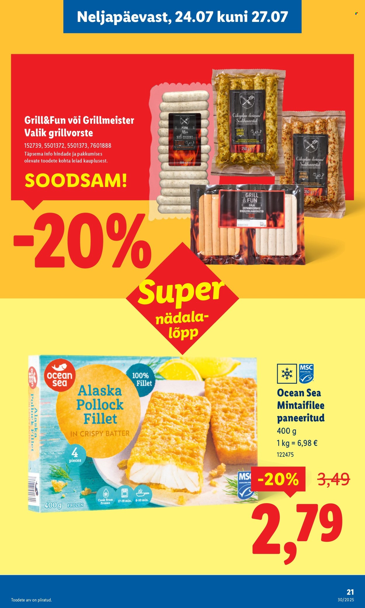 lidl - Lidl kliendileht - Nädalalõpu pakkumised (24.07 - 27.07.2025) - page: 21 lidl - Lidl kliendileht - Nädalalõpu pakkumised (24.07 - 27.07.2025) - page: 21