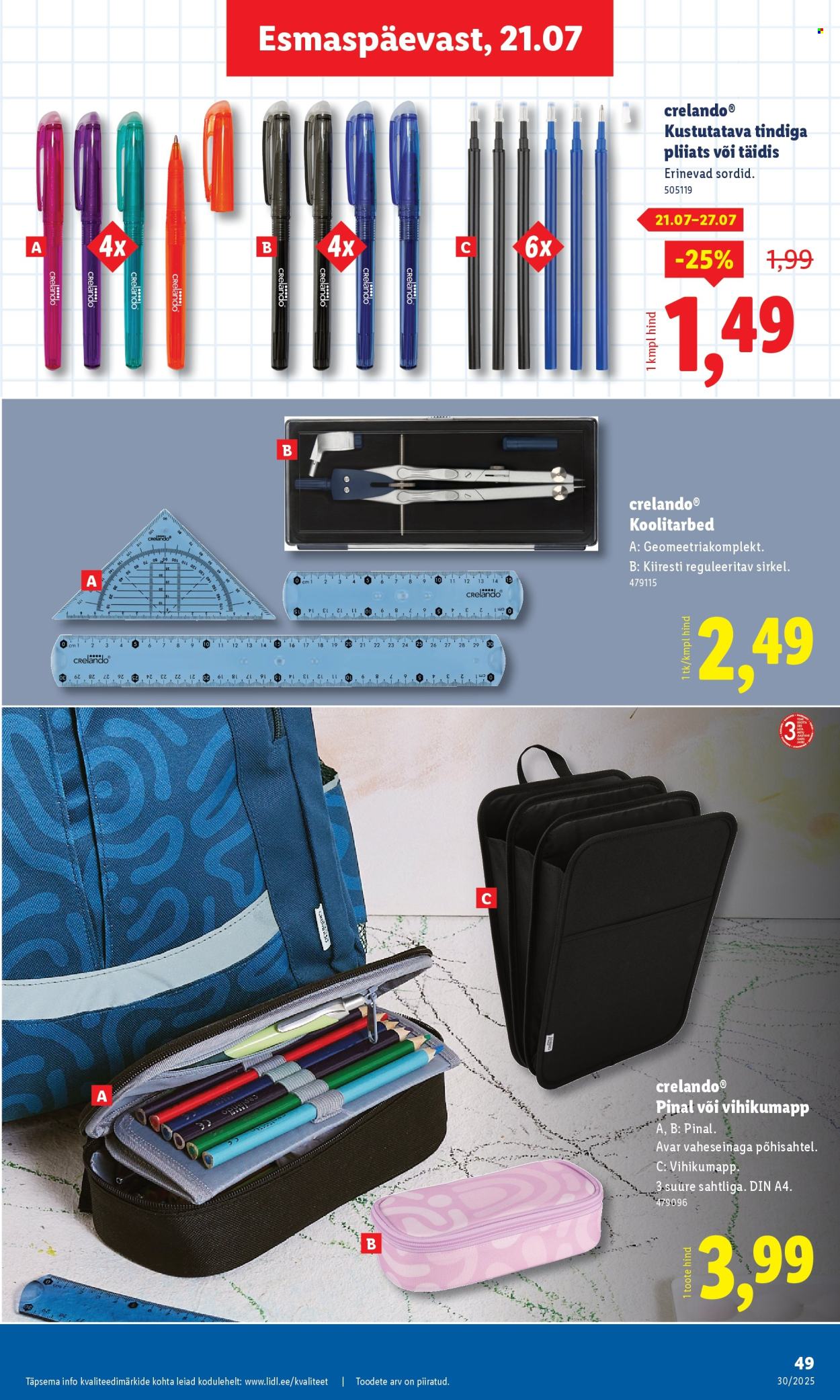 lidl - Lidl kliendileht - Nädalalõpu pakkumised (24.07 - 27.07.2025) - page: 49 lidl - Lidl kliendileht - Nädalalõpu pakkumised (24.07 - 27.07.2025) - page: 49