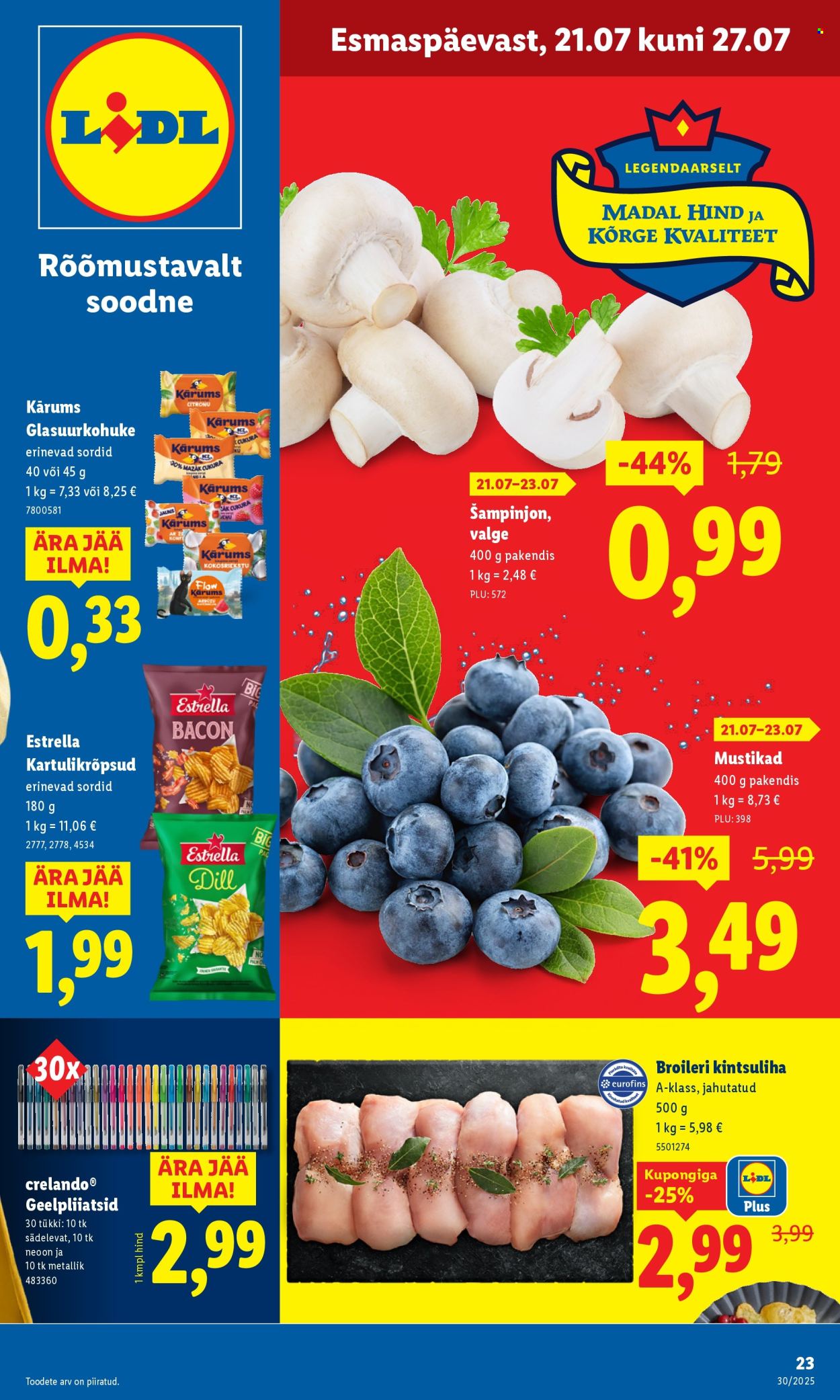 lidl - Lidl kliendileht - Nädalalõpu pakkumised (24.07 - 27.07.2025) - page: 23 lidl - Lidl kliendileht - Nädalalõpu pakkumised (24.07 - 27.07.2025) - page: 23