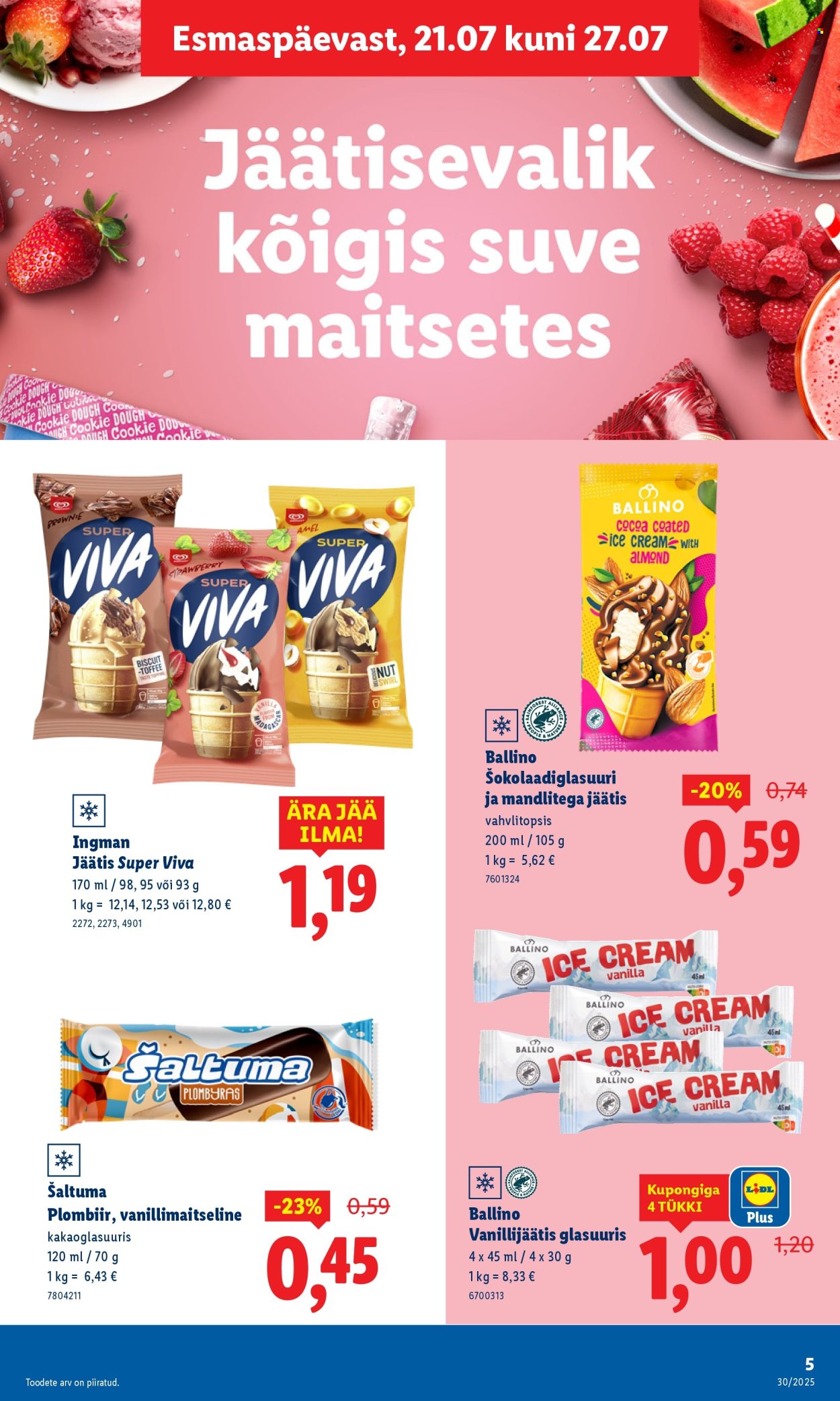 lidl - Lidl kliendileht - Nädalalõpu pakkumised (24.07 - 27.07.2025) - page: 5 lidl - Lidl kliendileht - Nädalalõpu pakkumised (24.07 - 27.07.2025) - page: 5