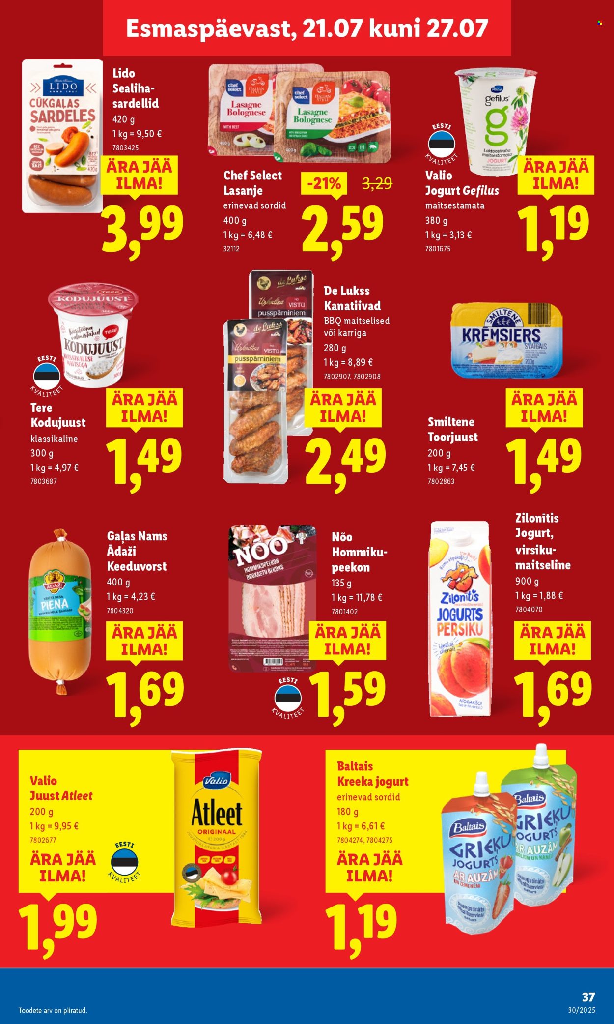 lidl - Lidl kliendileht - Nädalalõpu pakkumised (24.07 - 27.07.2025) - page: 37 lidl - Lidl kliendileht - Nädalalõpu pakkumised (24.07 - 27.07.2025) - page: 37