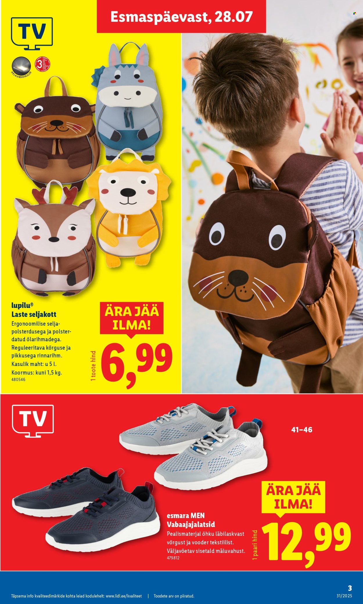 lidl - Lidl kliendileht - Tööstuskaupade pakkumised (28.07 - 3.08.2025) - page: 3