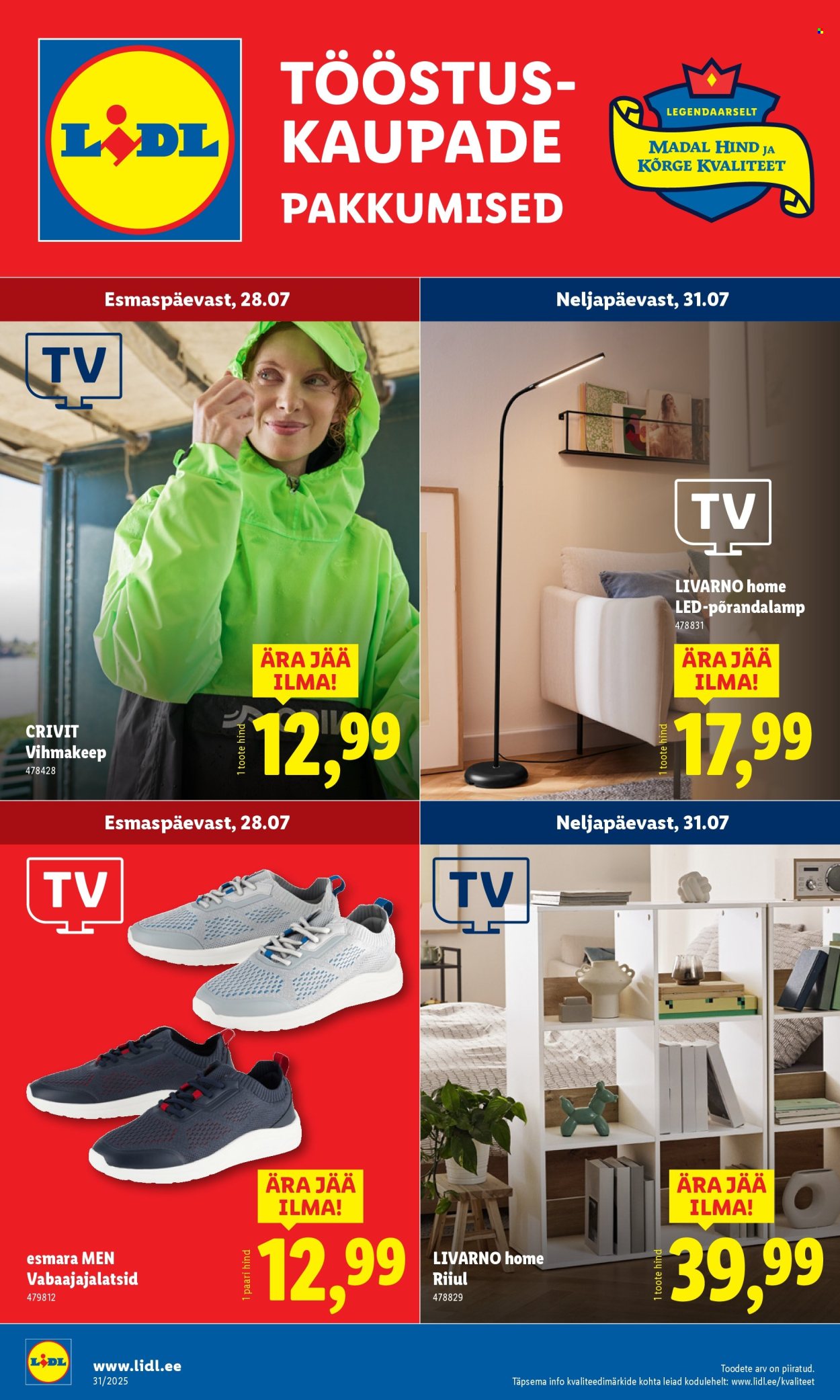 lidl - Lidl kliendileht - Tööstuskaupade pakkumised (28.07 - 3.08.2025)