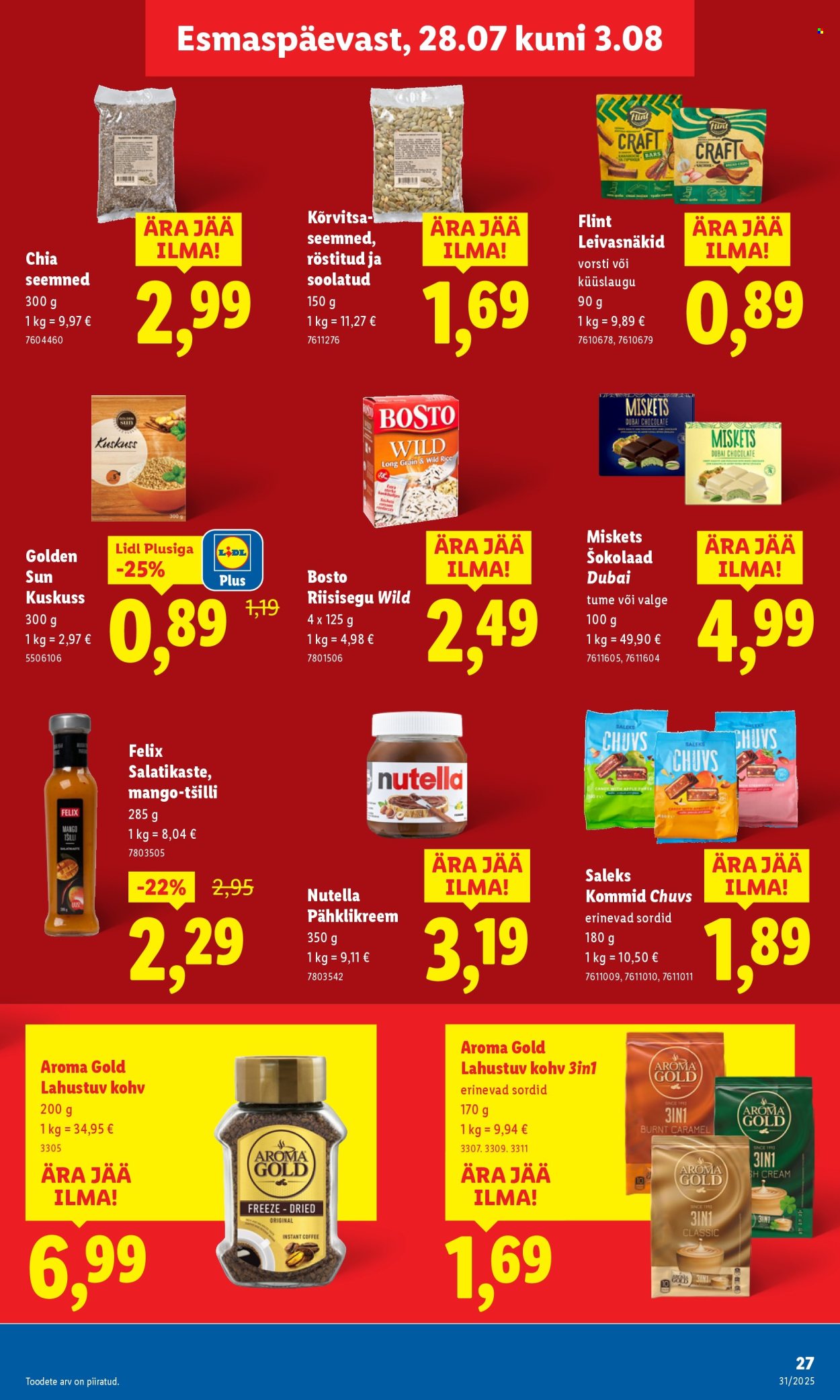 lidl - Lidl kliendileht - Kliendileht (28.07 - 3.08.2025) - page: 27 lidl - Lidl kliendileht - Kliendileht (28.07 - 3.08.2025) - page: 27