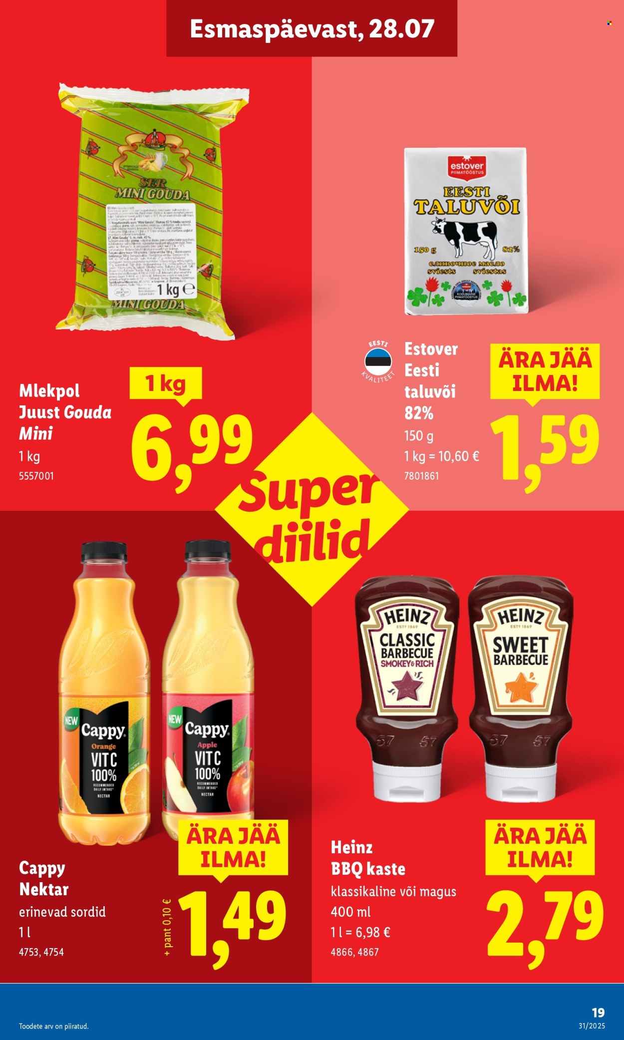 lidl - Lidl kliendileht - Kliendileht (28.07 - 3.08.2025) - page: 19 lidl - Lidl kliendileht - Kliendileht (28.07 - 3.08.2025) - page: 19
